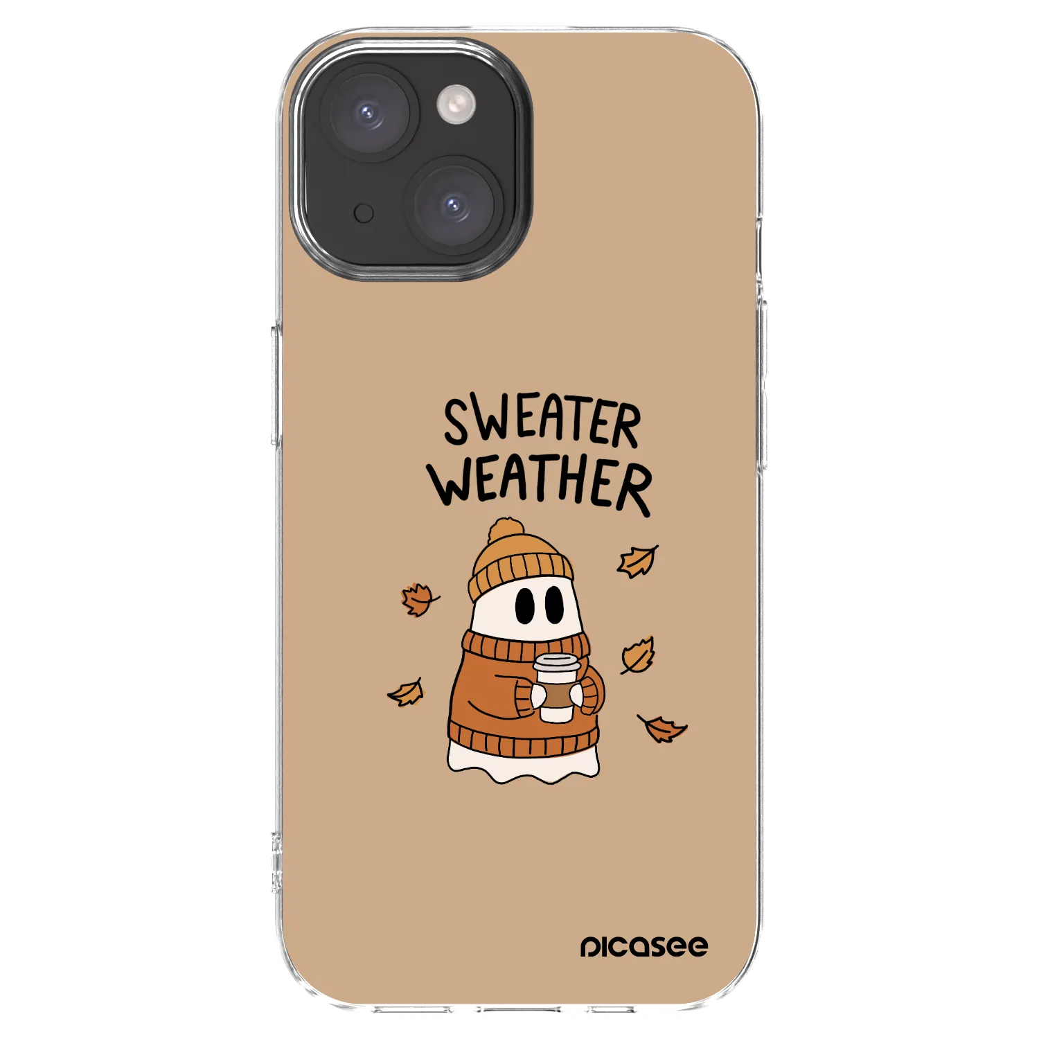 Picasee silikonový průhledný obal pro Apple iPhone 15 - Sweater ghost