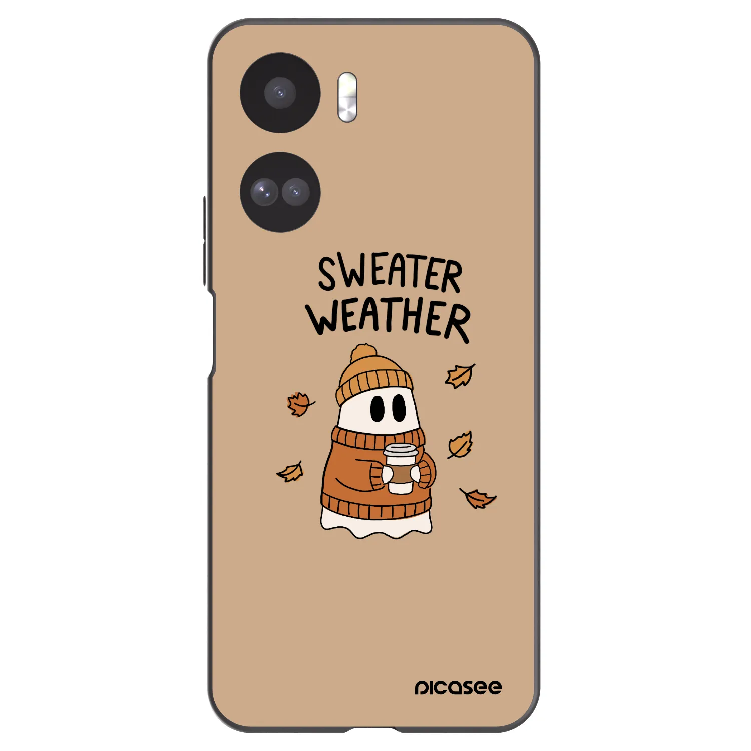 Picasee silikonový černý obal pro Honor 90 Lite 5G - Sweater ghost