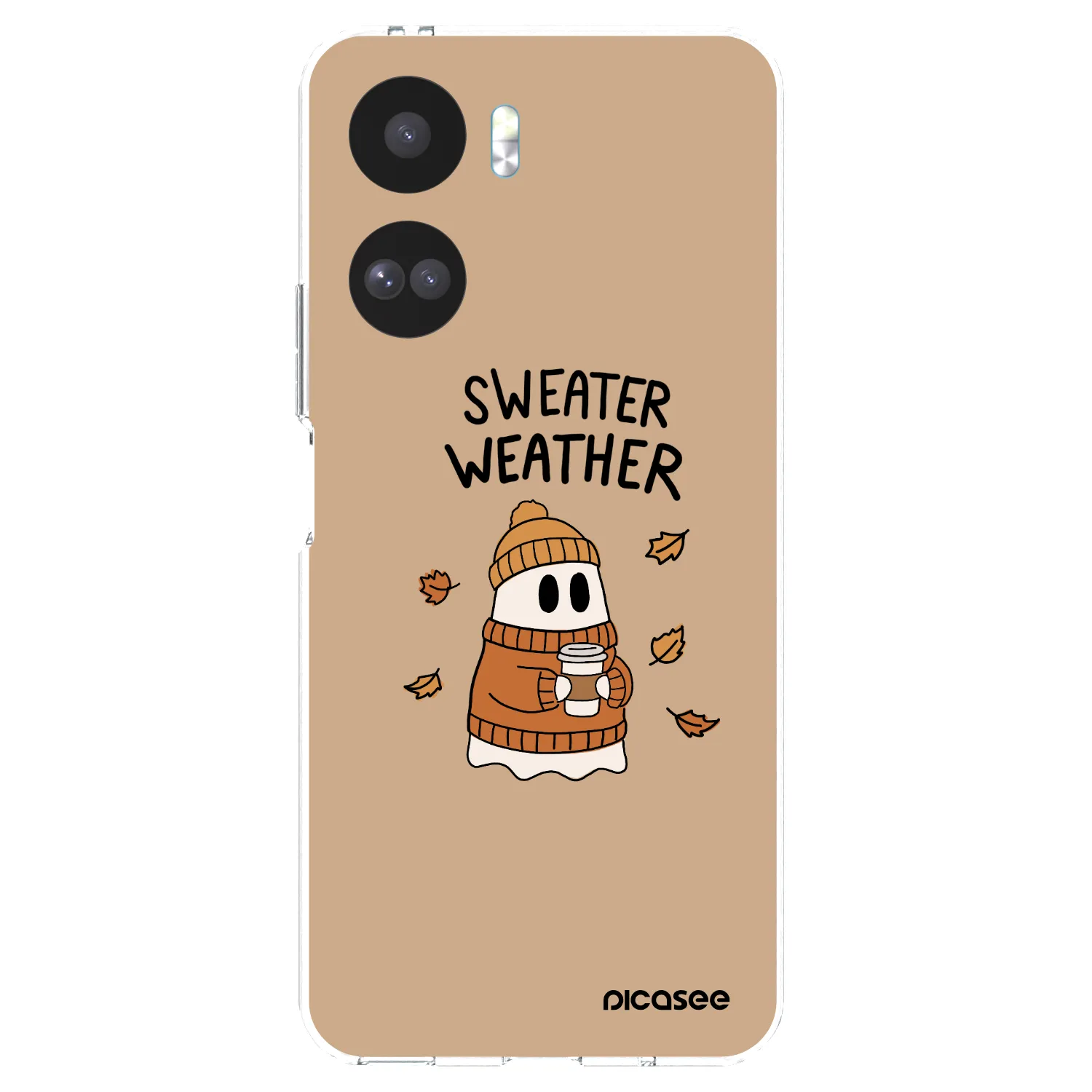 Picasee silikonový průhledný obal pro Honor 90 Lite 5G - Sweater ghost