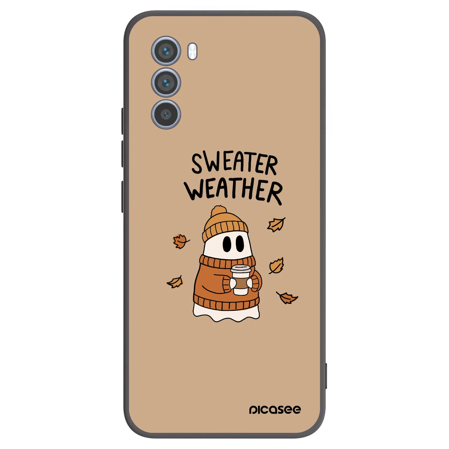 Picasee silikonový černý obal pro Motorola Moto G62 - Sweater ghost
