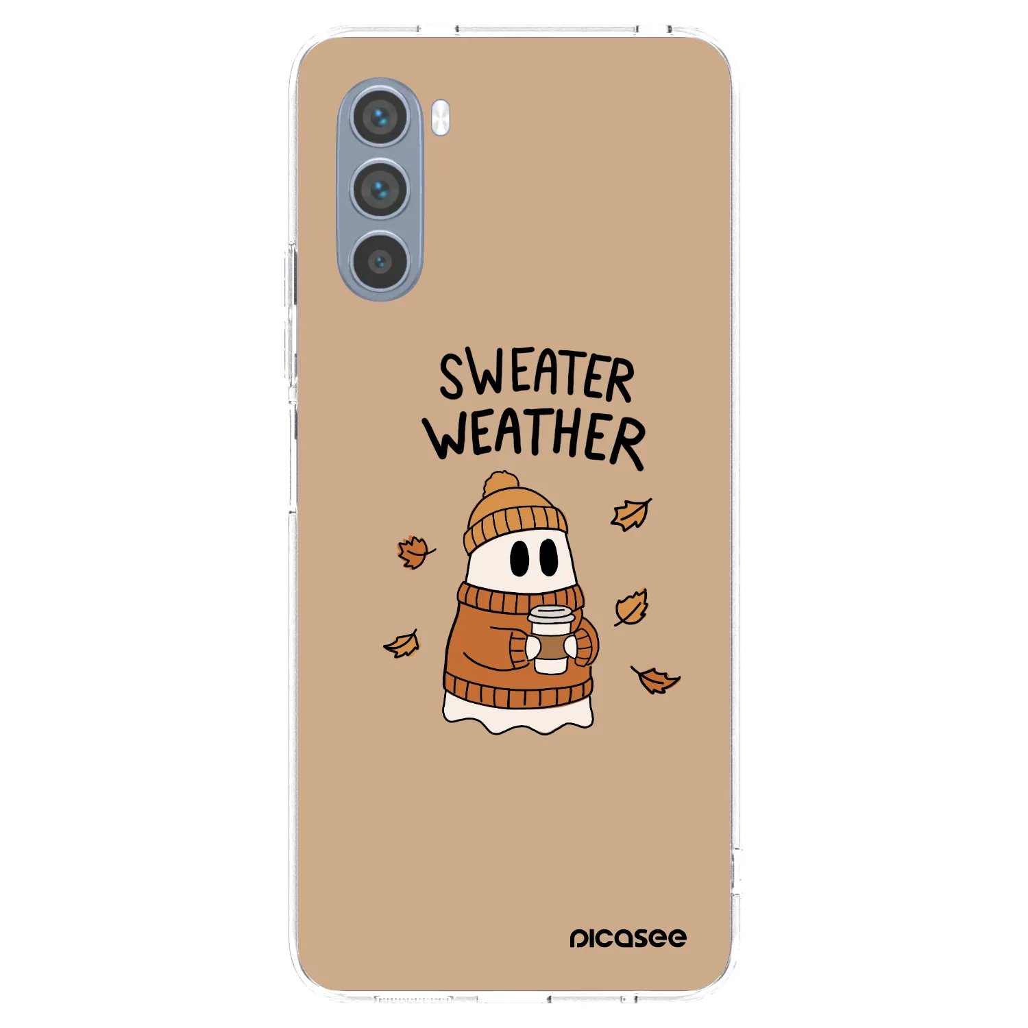 Picasee silikonový průhledný obal pro Motorola Moto G62 - Sweater ghost