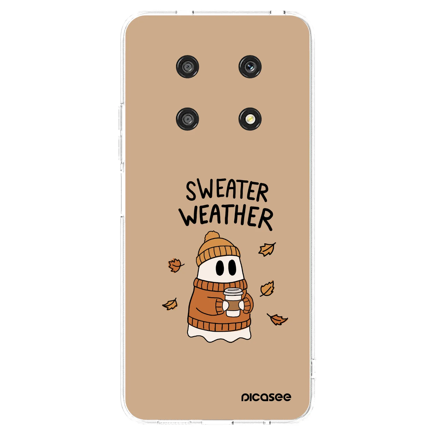 Picasee silikonový průhledný obal pro Honor Magic4 Lite 5G - Sweater ghost