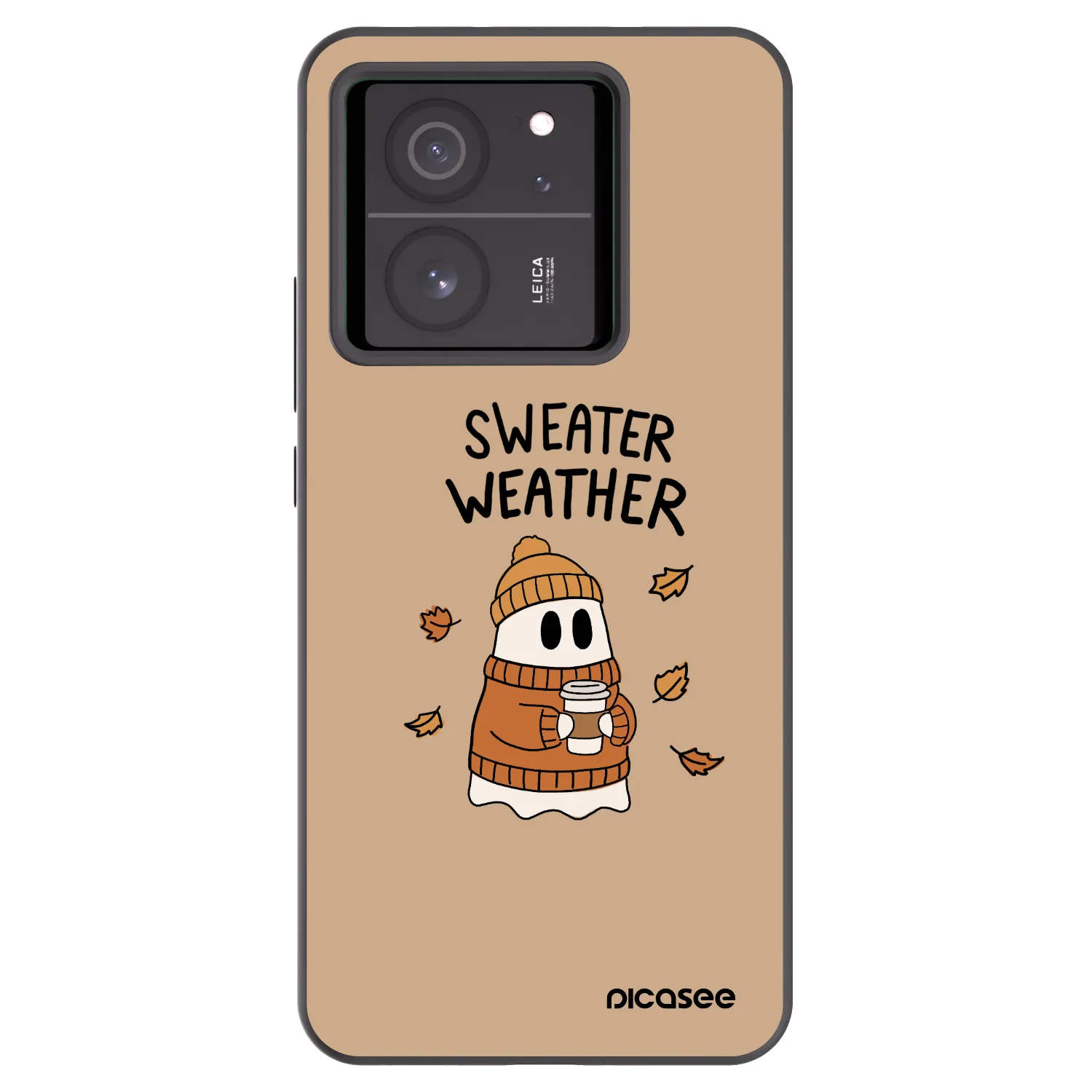 Picasee silikonový černý obal pro Xiaomi 13T - Sweater ghost
