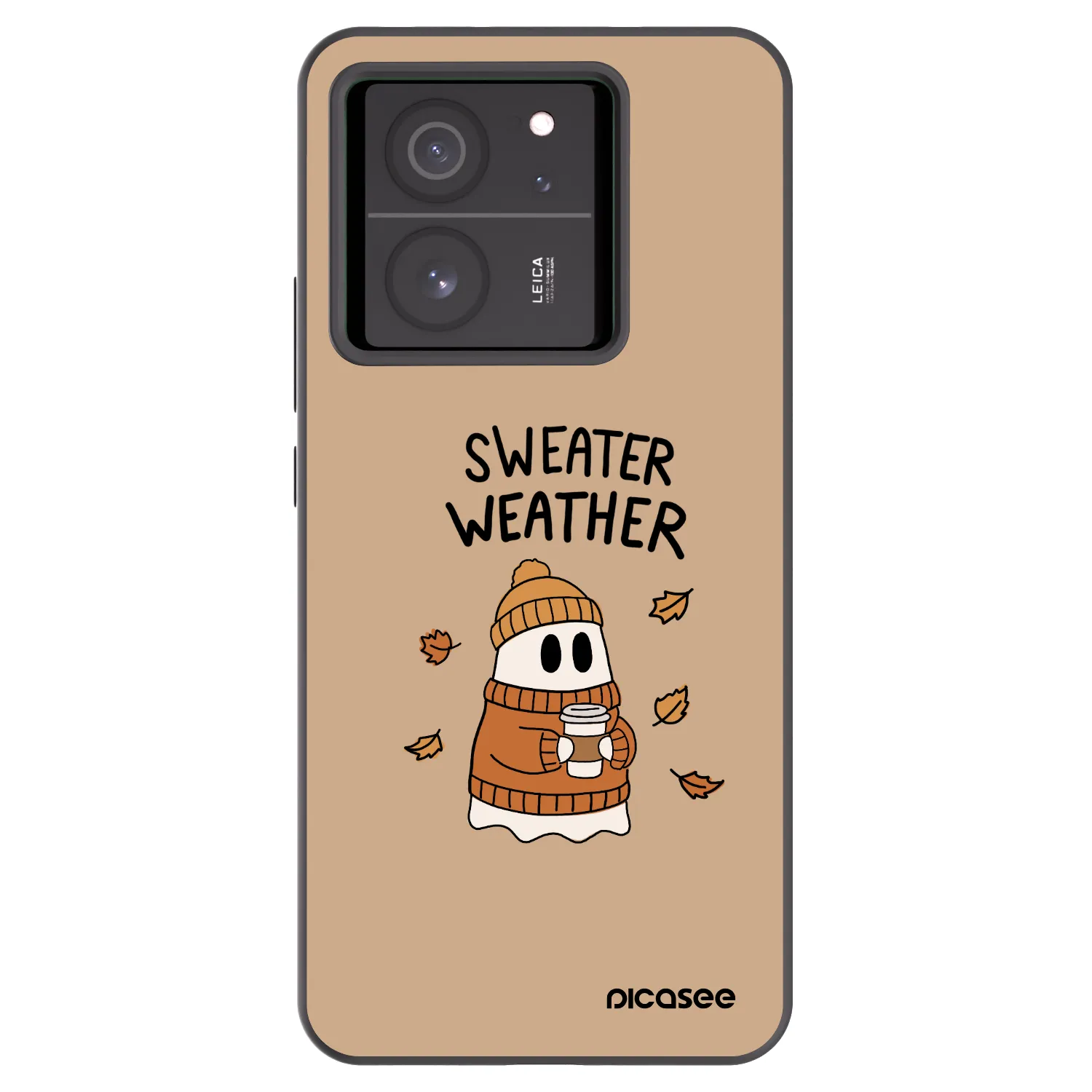 Picasee silikonový černý obal pro Xiaomi 13T Pro - Sweater ghost