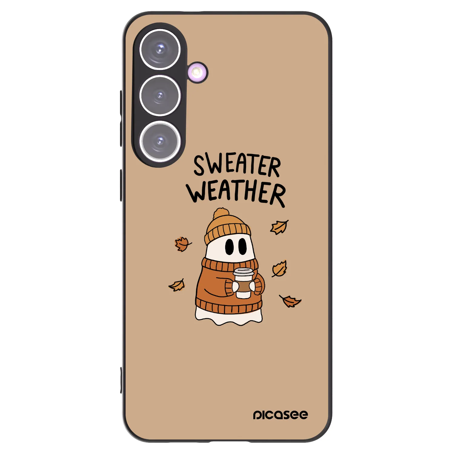 Picasee silikonový černý obal pro Samsung Galaxy S24+ S926B 5G - Sweater ghost