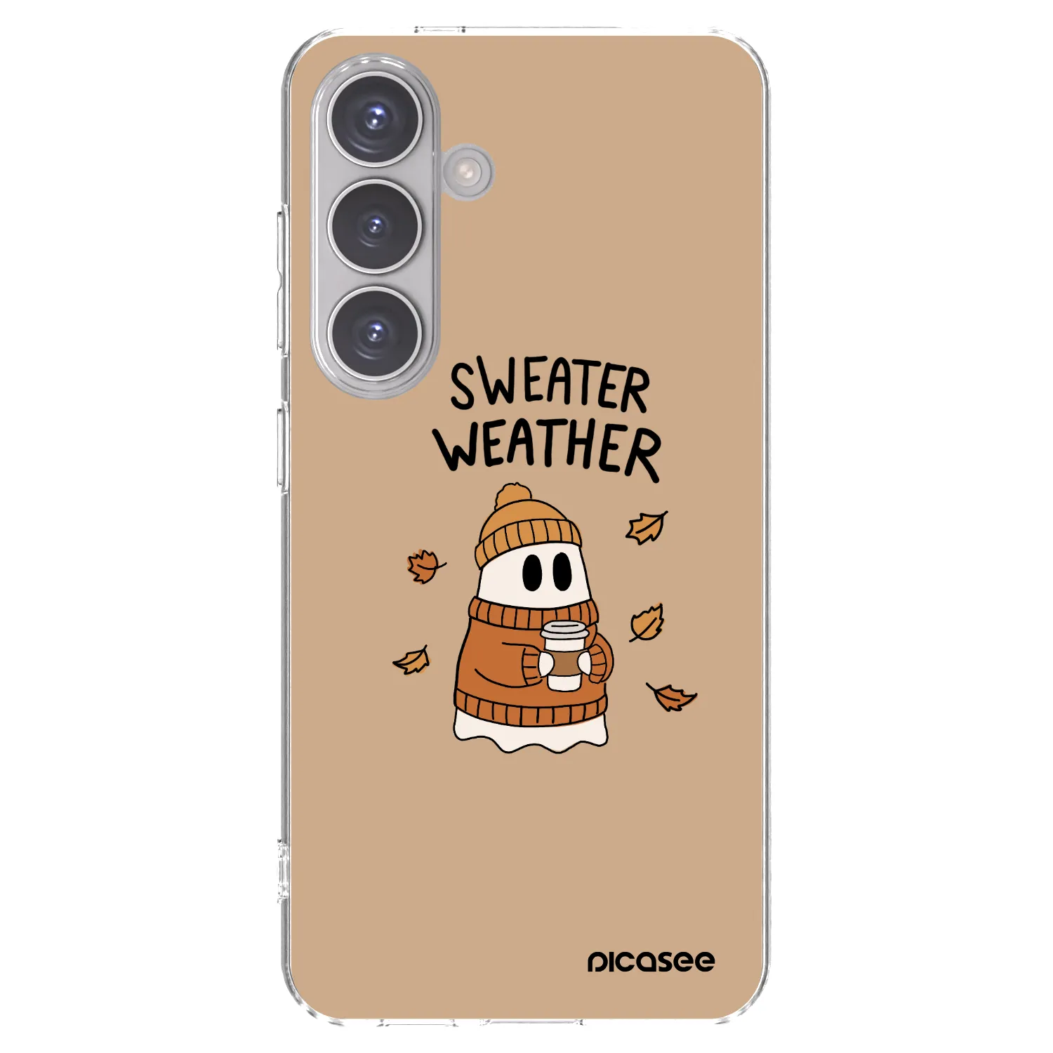 Picasee silikonový průhledný obal pro Samsung Galaxy S24 S921B 5G - Sweater ghost
