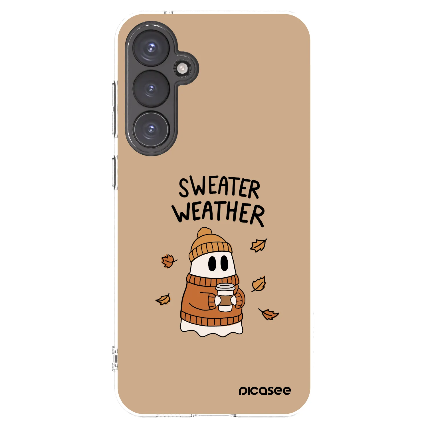 Picasee silikonový průhledný obal pro Samsung Galaxy S23 FE S711B - Sweater ghost