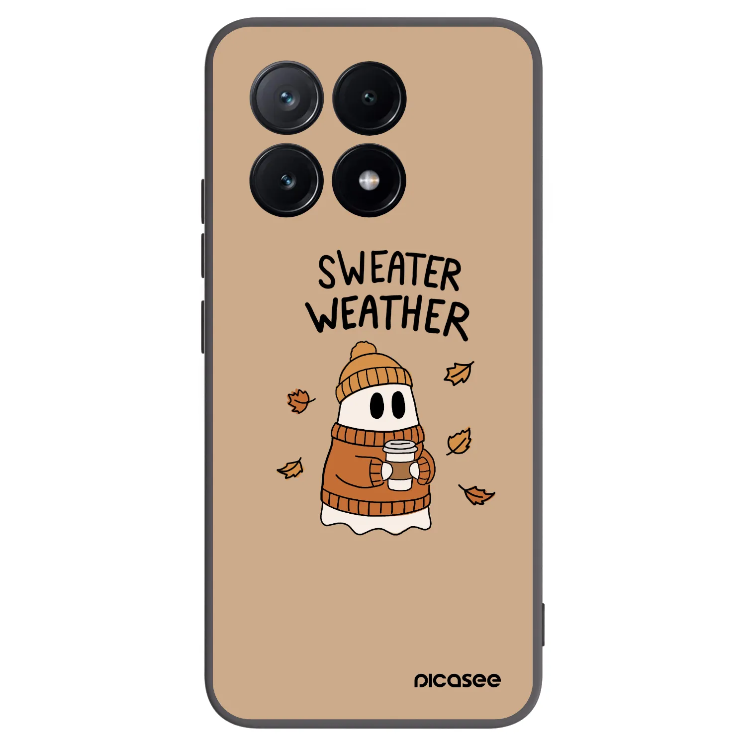 Picasee silikonový černý obal pro Xiaomi Poco X6 Pro - Sweater ghost