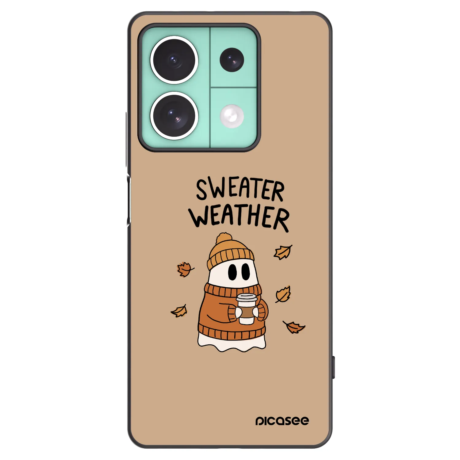 Picasee silikonový černý obal pro Xiaomi Redmi Note 13 5G - Sweater ghost