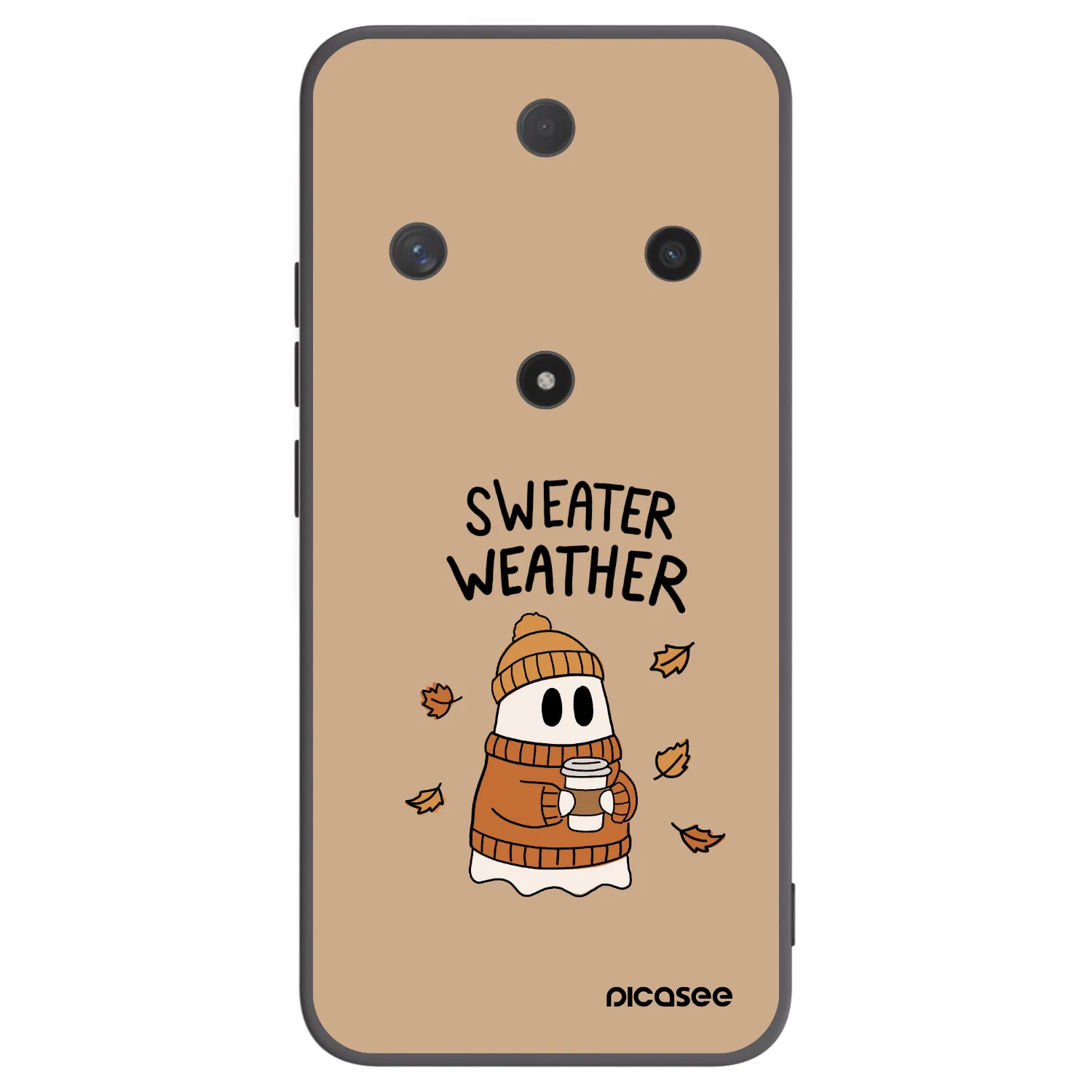 Picasee silikonový černý obal pro Honor Magic6 Lite 5G - Sweater ghost