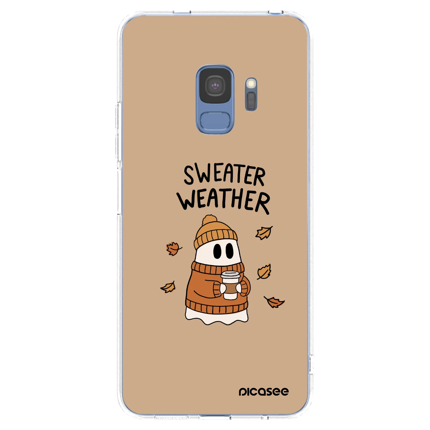 Picasee silikonový průhledný obal pro Samsung Galaxy S9 G960F - Sweater ghost
