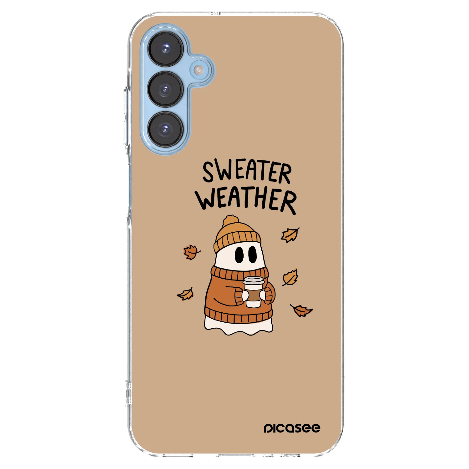 Picasee silikonový průhledný obal pro Samsung Galaxy A15 A156B 5G - Sweater ghost