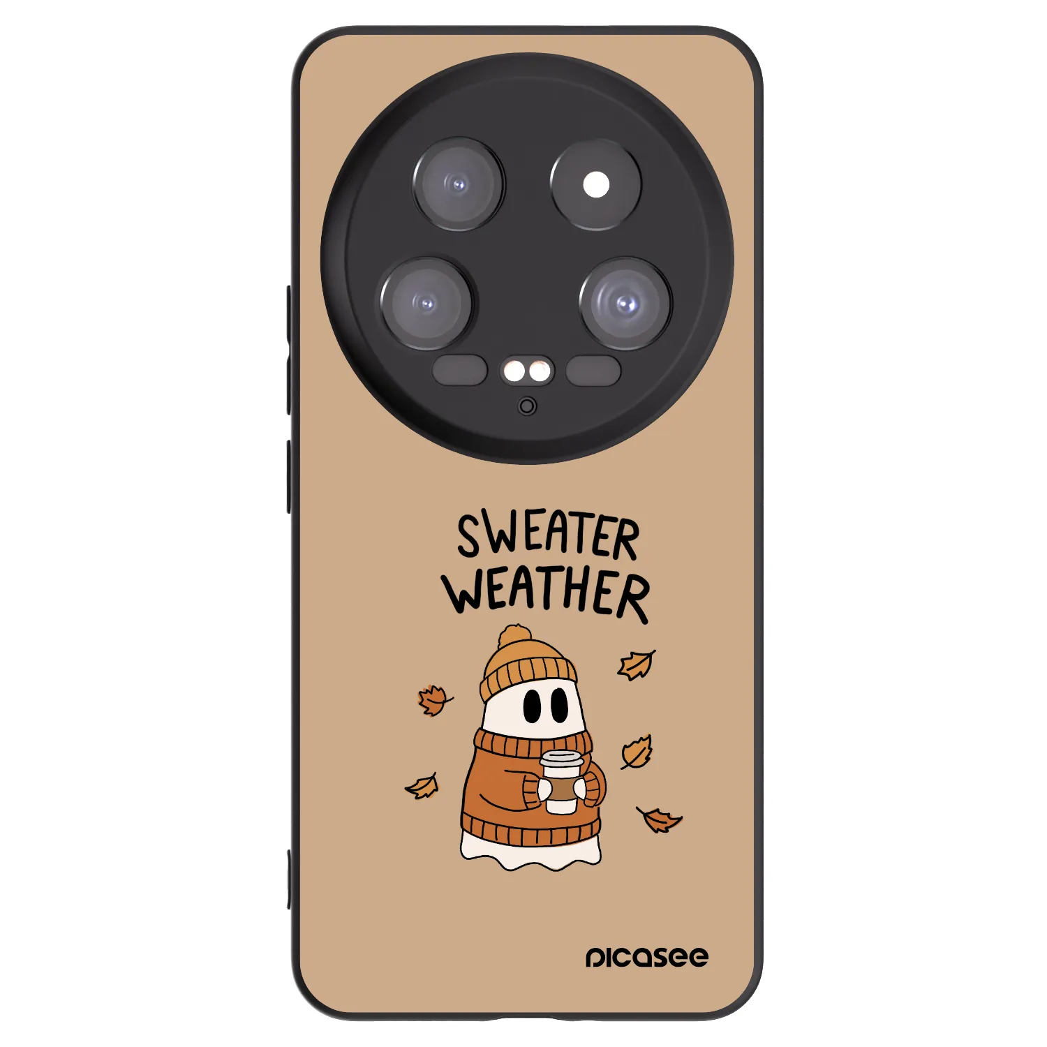 Picasee silikonový černý obal pro Xiaomi 14 Ultra - Sweater ghost