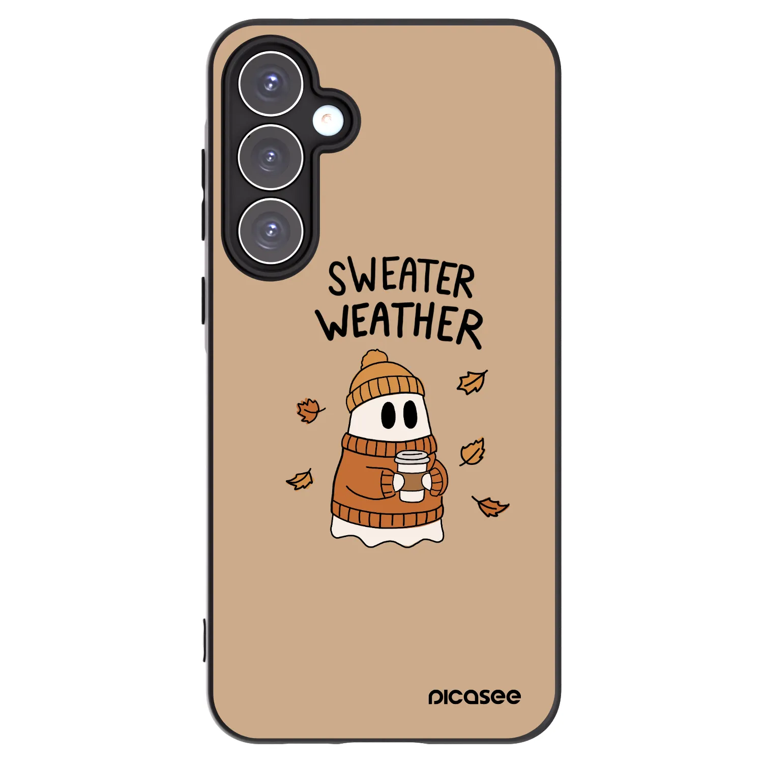 Picasee silikonový černý obal pro Samsung Galaxy A55 5G A556B - Sweater ghost