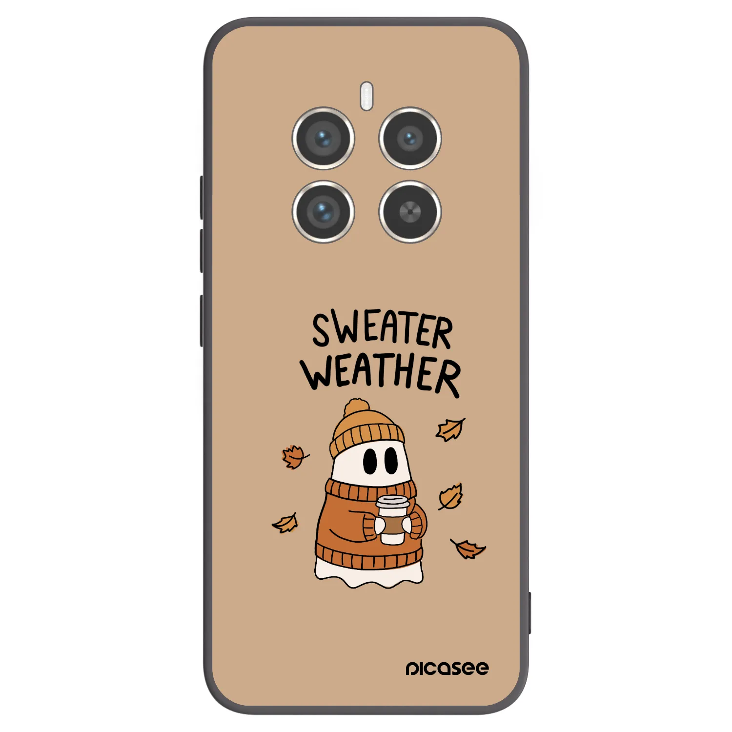 Picasee silikonový černý obal pro Realme 12 Pro 5G - Sweater ghost