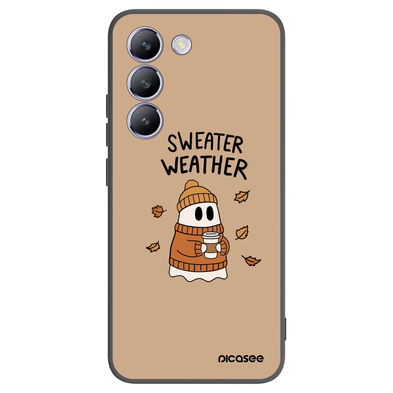 Picasee silikonový černý obal pro Vivo V40 SE 5G - Sweater ghost