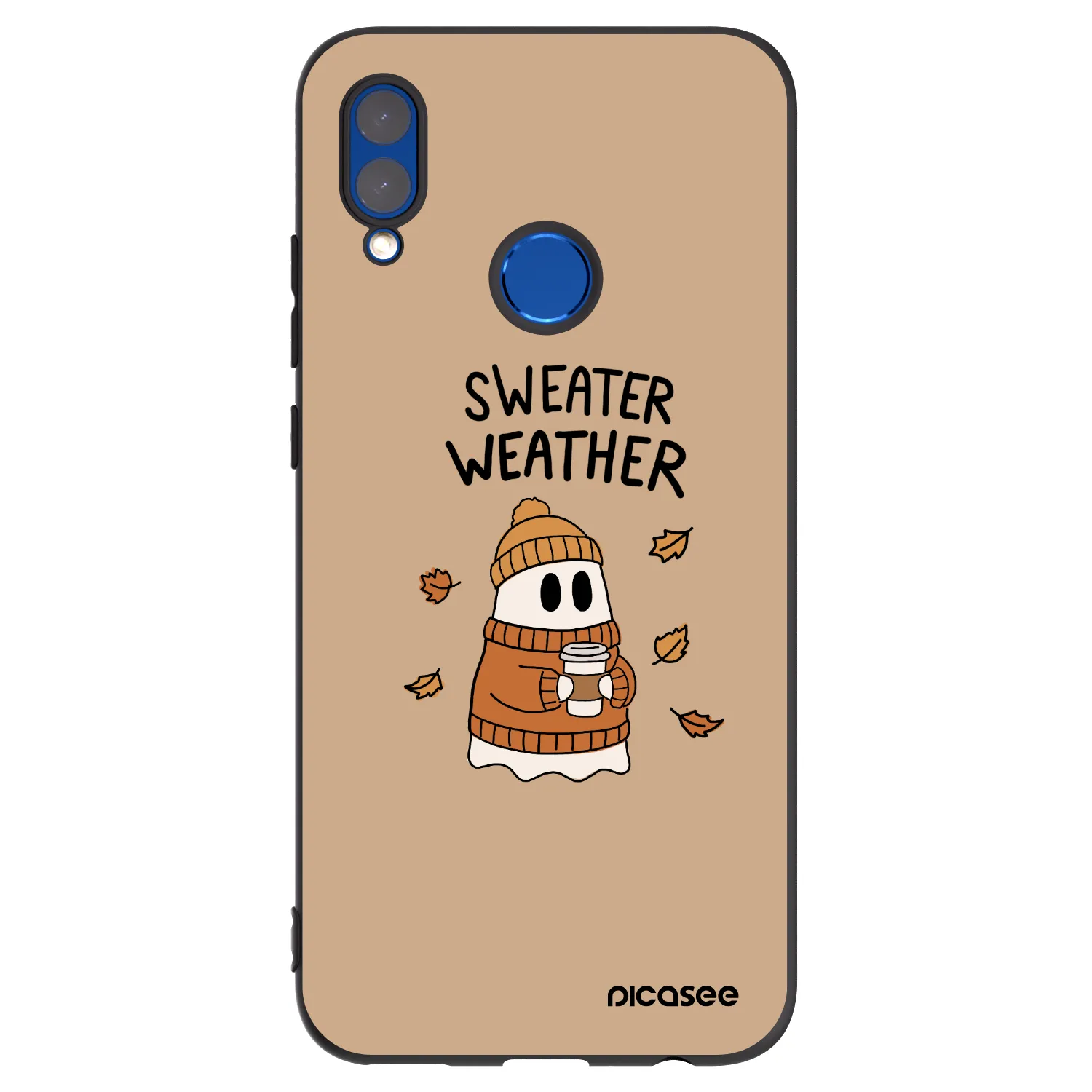 Picasee silikonový černý obal pro Honor 10 Lite - Sweater ghost