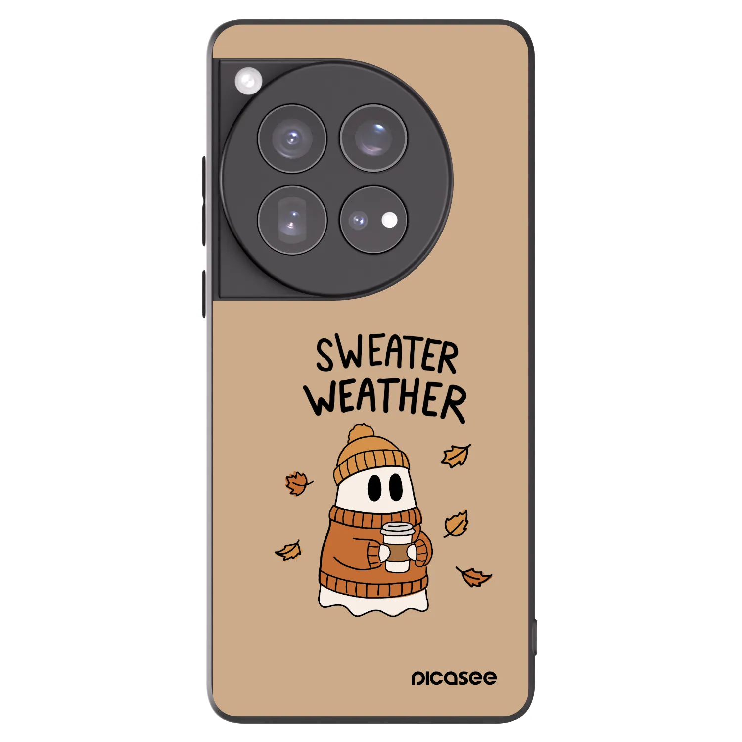 Picasee silikonový černý obal pro OnePlus 12 5G - Sweater ghost