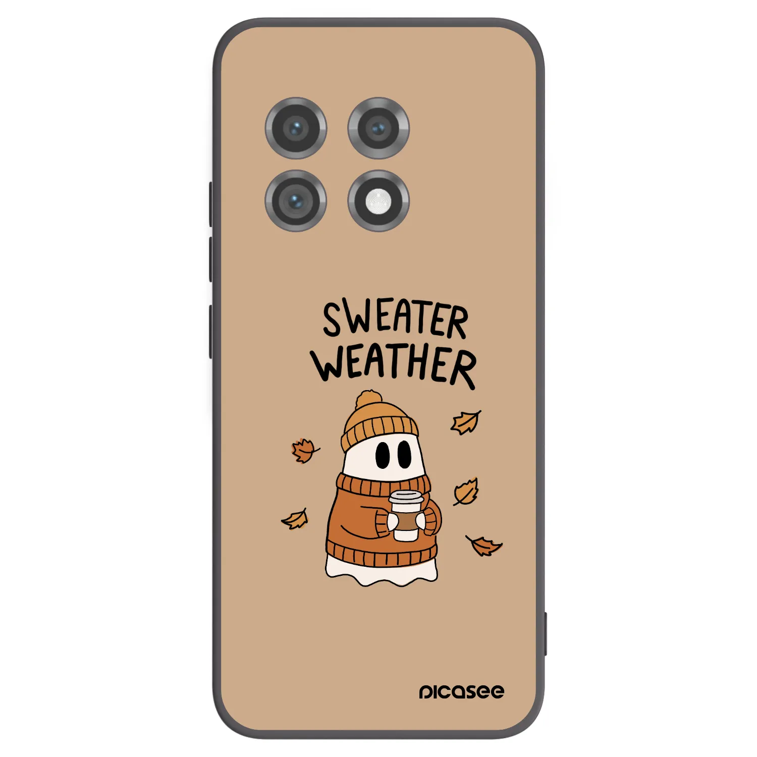 Picasee silikonový černý obal pro OnePlus 11 5G - Sweater ghost