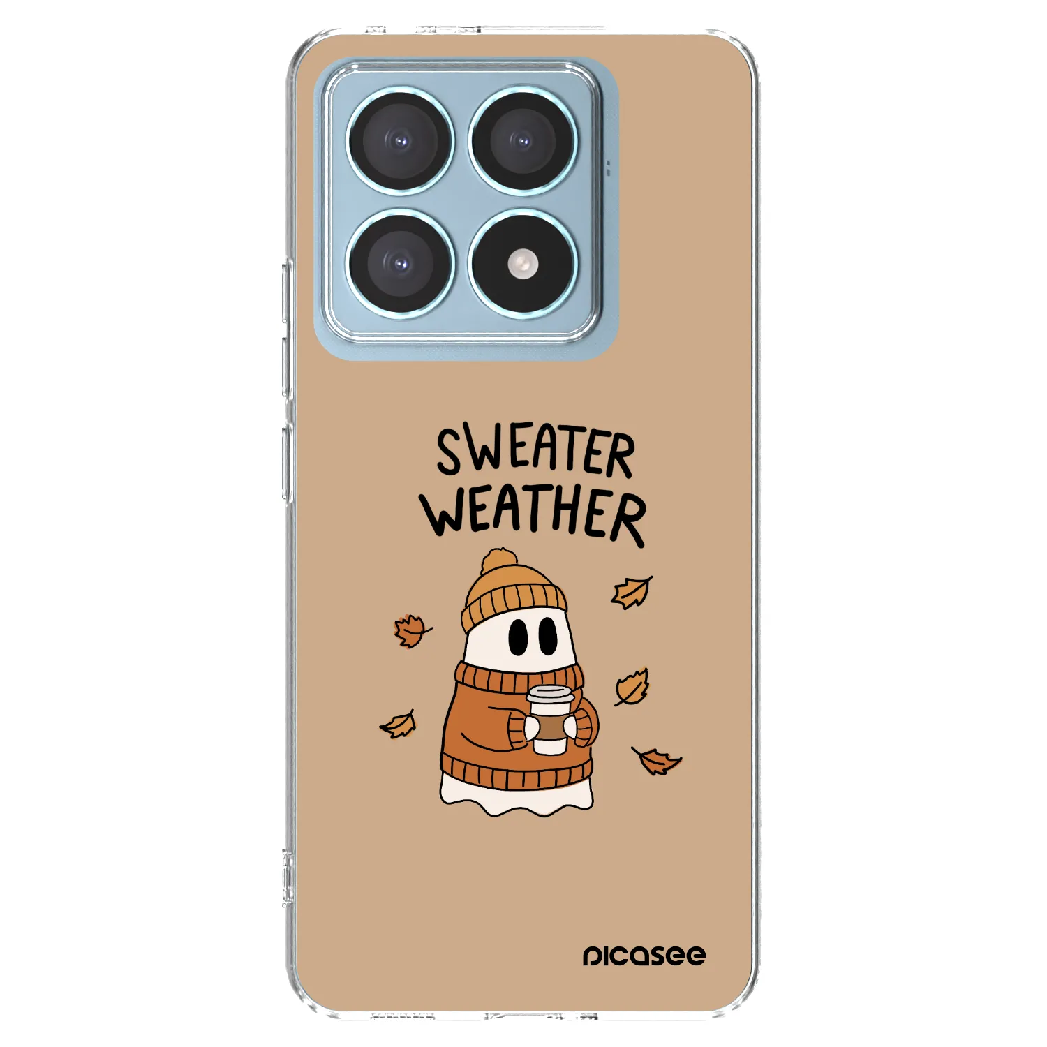 Picasee silikonový průhledný obal pro Xiaomi 14T Pro - Sweater ghost