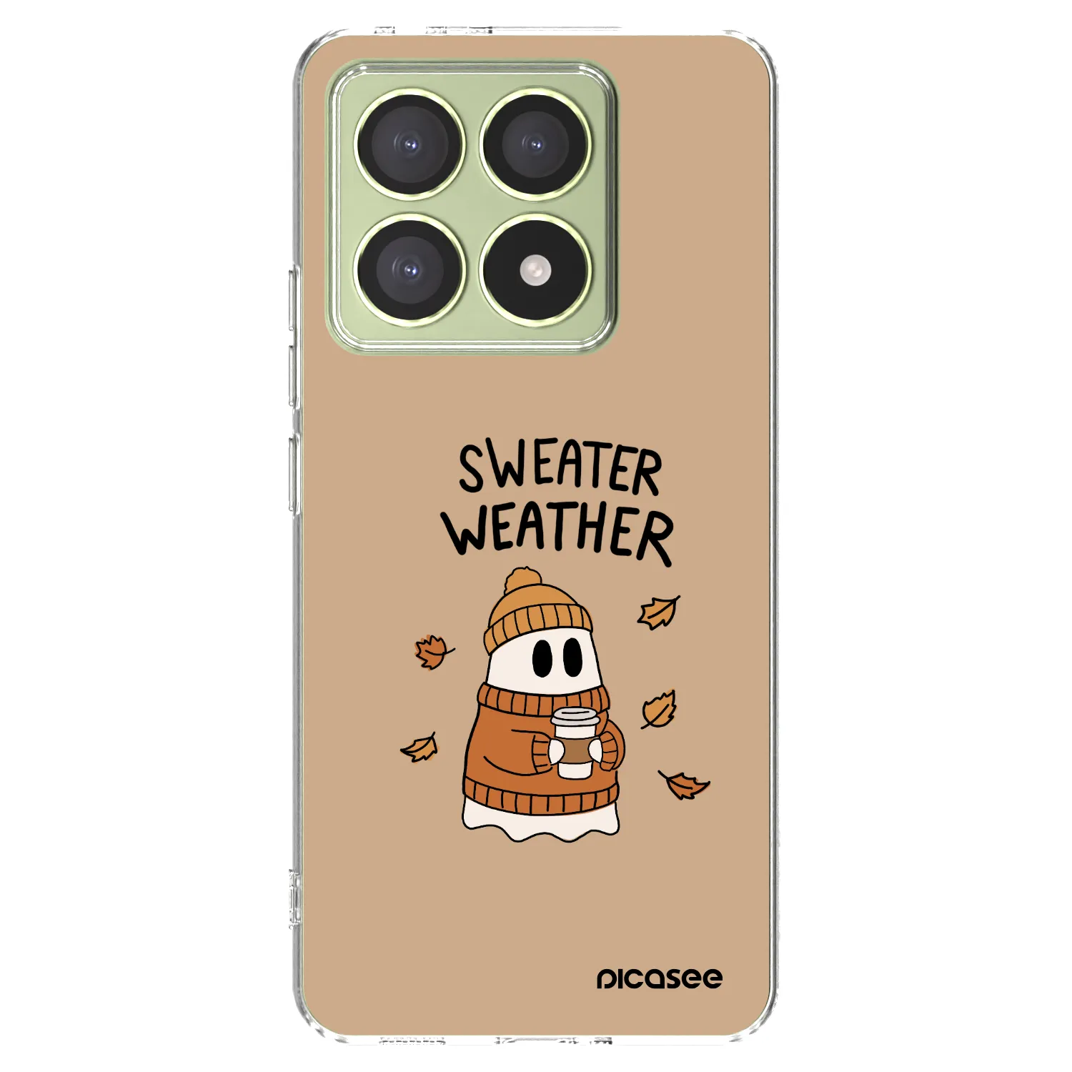 Picasee silikonový průhledný obal pro Xiaomi 14T - Sweater ghost
