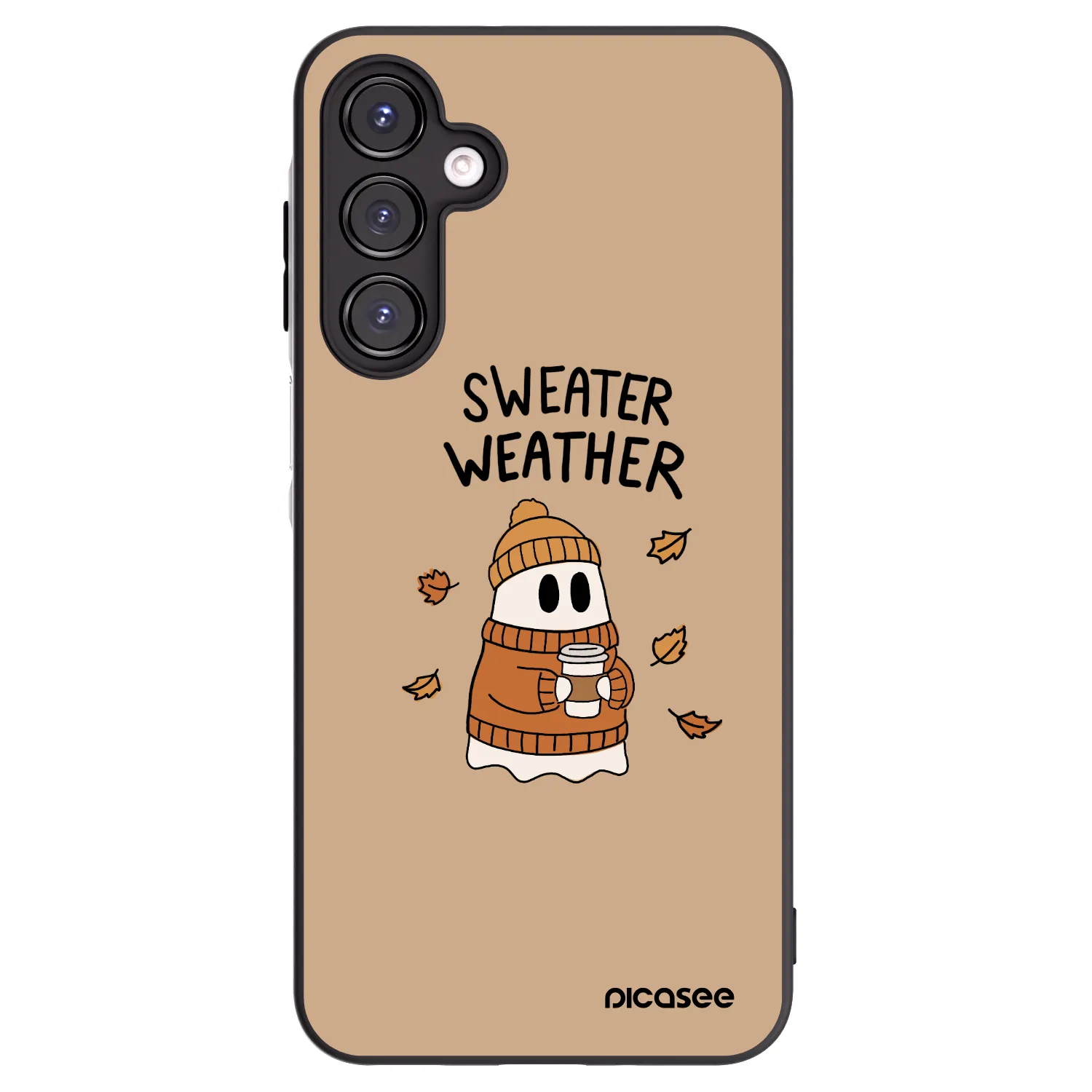 Picasee silikonový černý obal pro Samsung Galaxy A16 5G - Sweater ghost