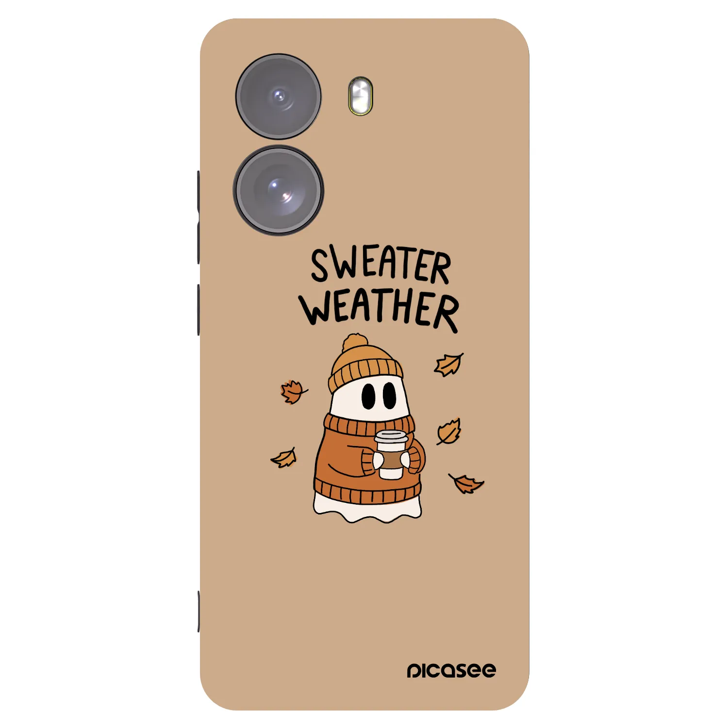 Picasee silikonový černý obal pro Xiaomi Poco X7 - Sweater ghost