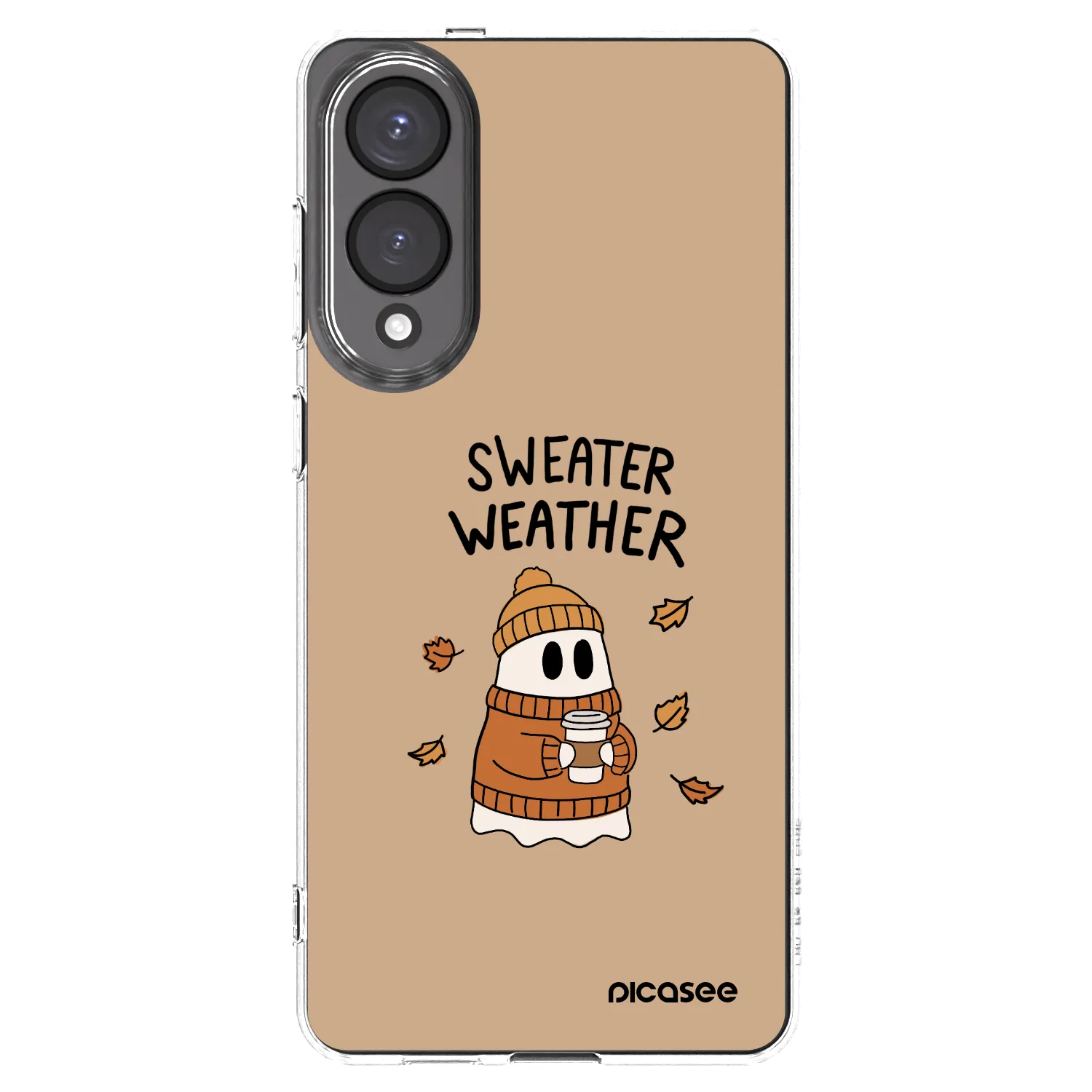 Picasee silikonový průhledný obal pro Samsung Galaxy S25 Edge 5G - Sweater ghost