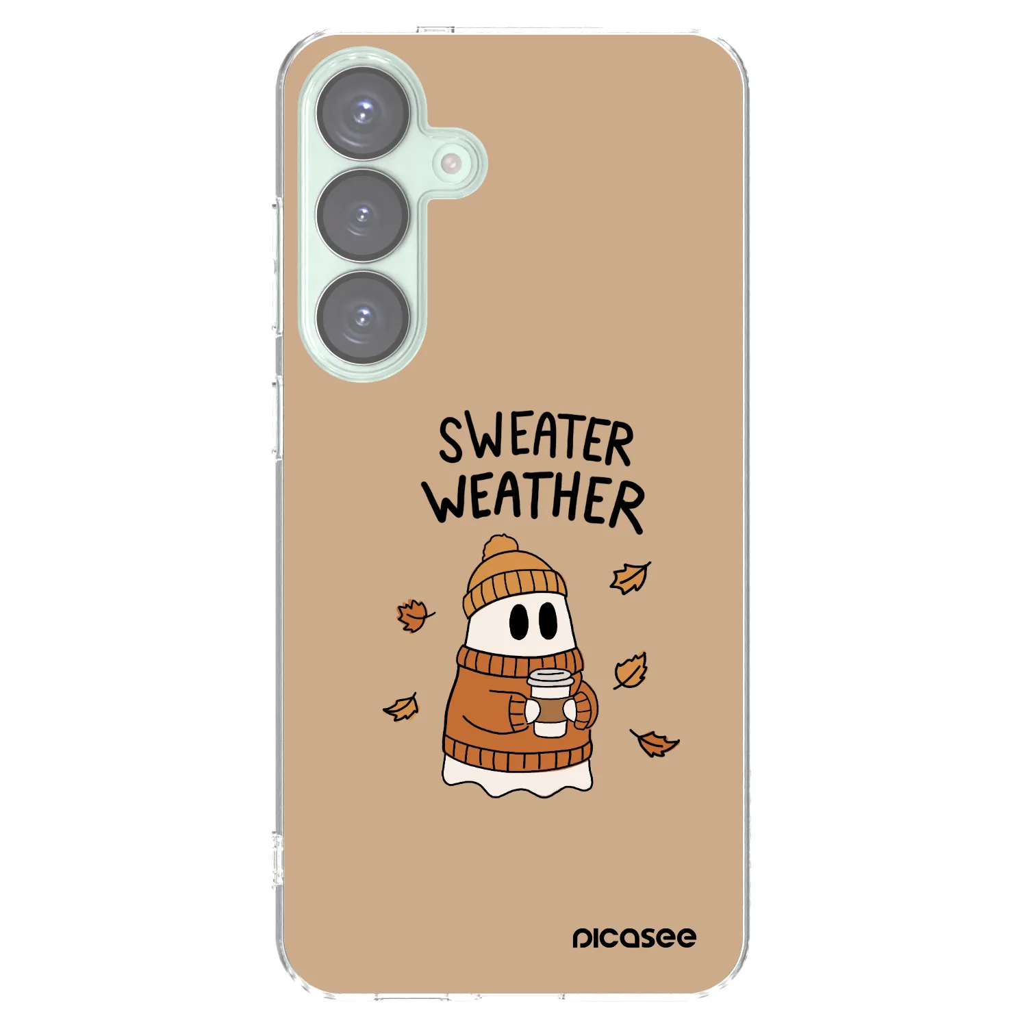 Picasee silikonový průhledný obal pro Samsung Galaxy S25+ 5G - Sweater ghost
