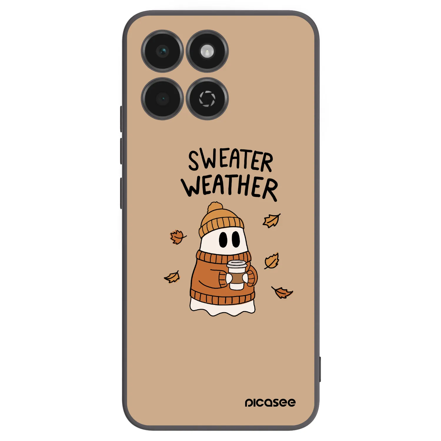 Picasee silikonový černý obal pro Honor 200 Smart 5G - Sweater ghost