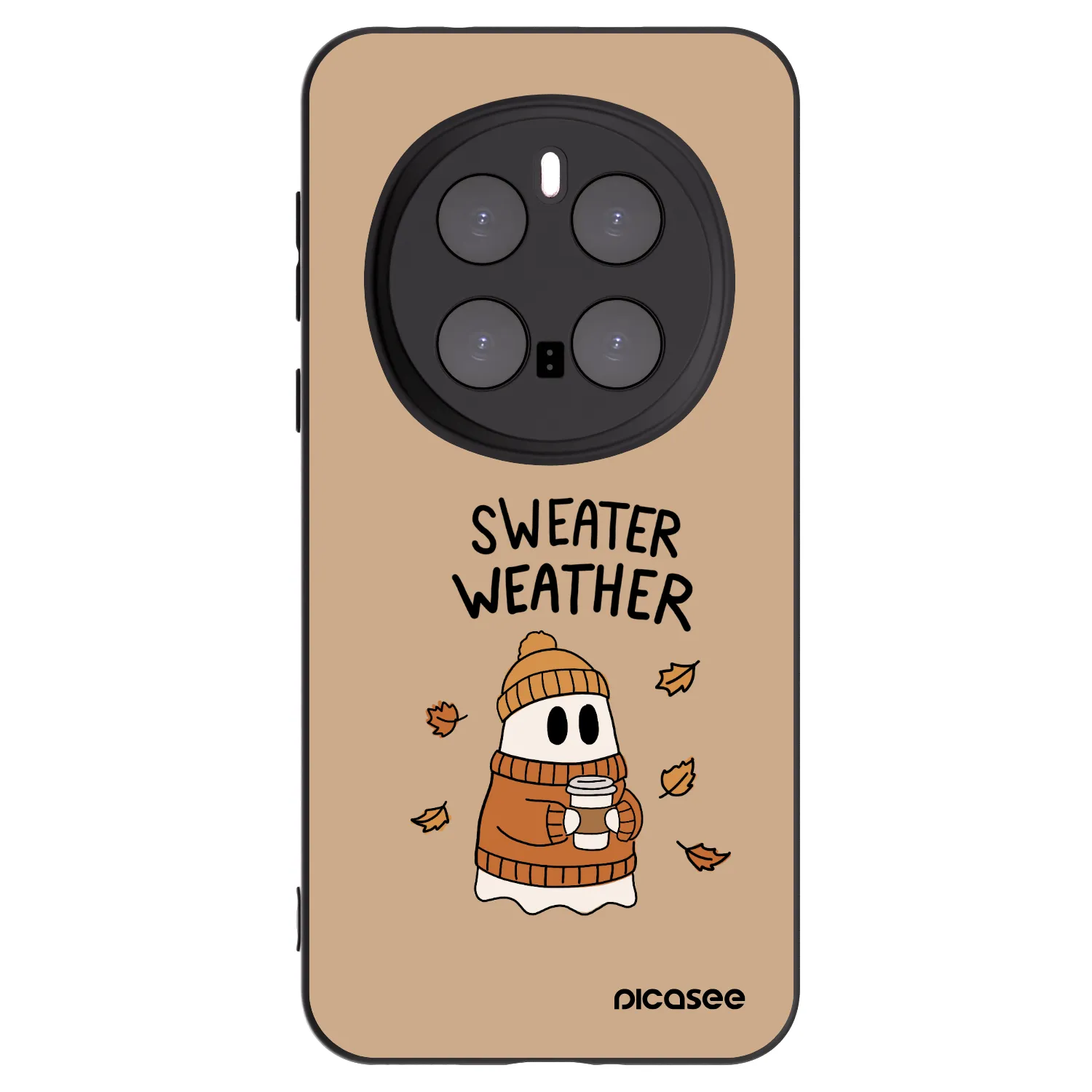 Picasee silikonový černý obal pro Honor Magic7 Pro 5G - Sweater ghost
