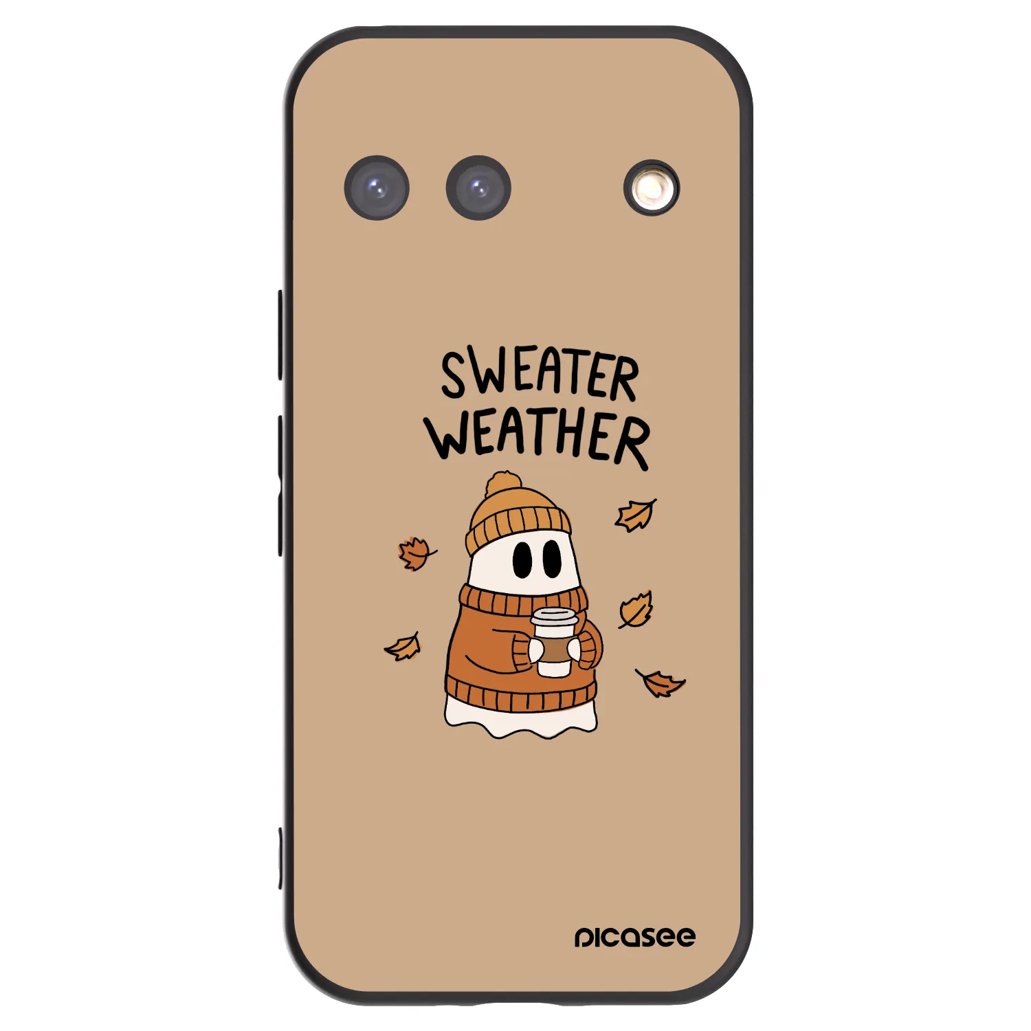 Picasee silikonový černý obal pro Google Pixel 9 - Sweater ghost