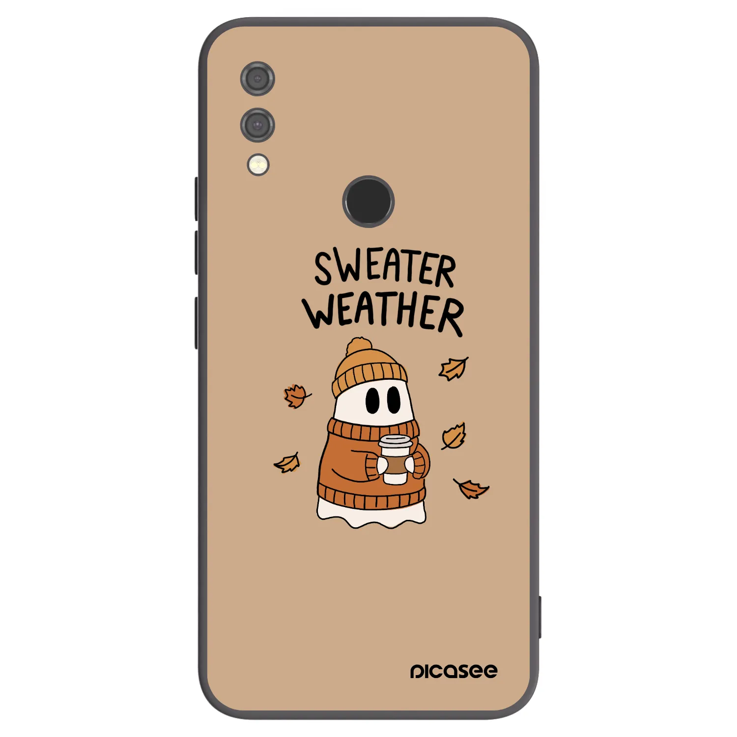 Picasee silikonový černý obal pro Xiaomi Redmi Note 7 - Sweater ghost