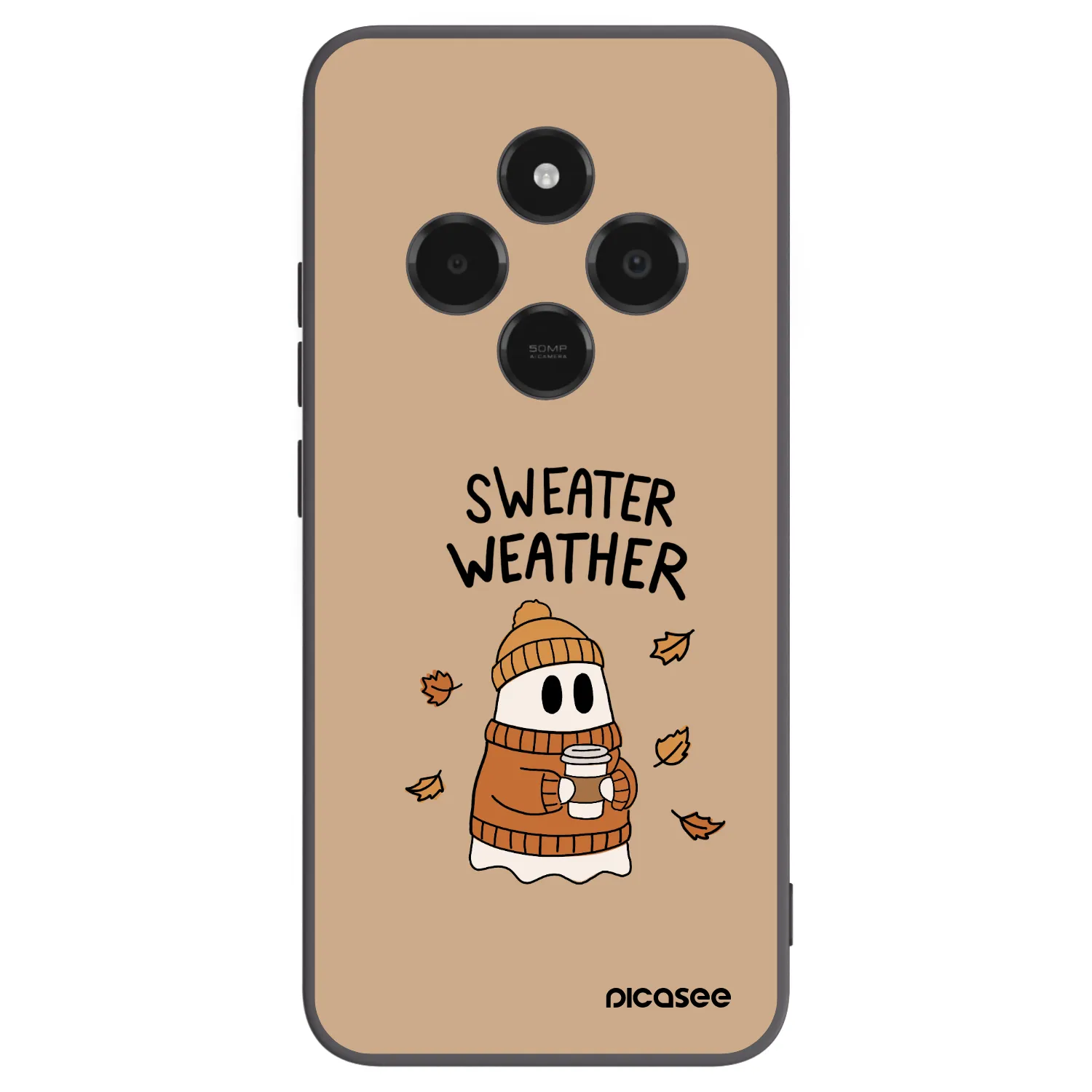 Picasee silikonový černý obal pro Xiaomi Poco C75 - Sweater ghost