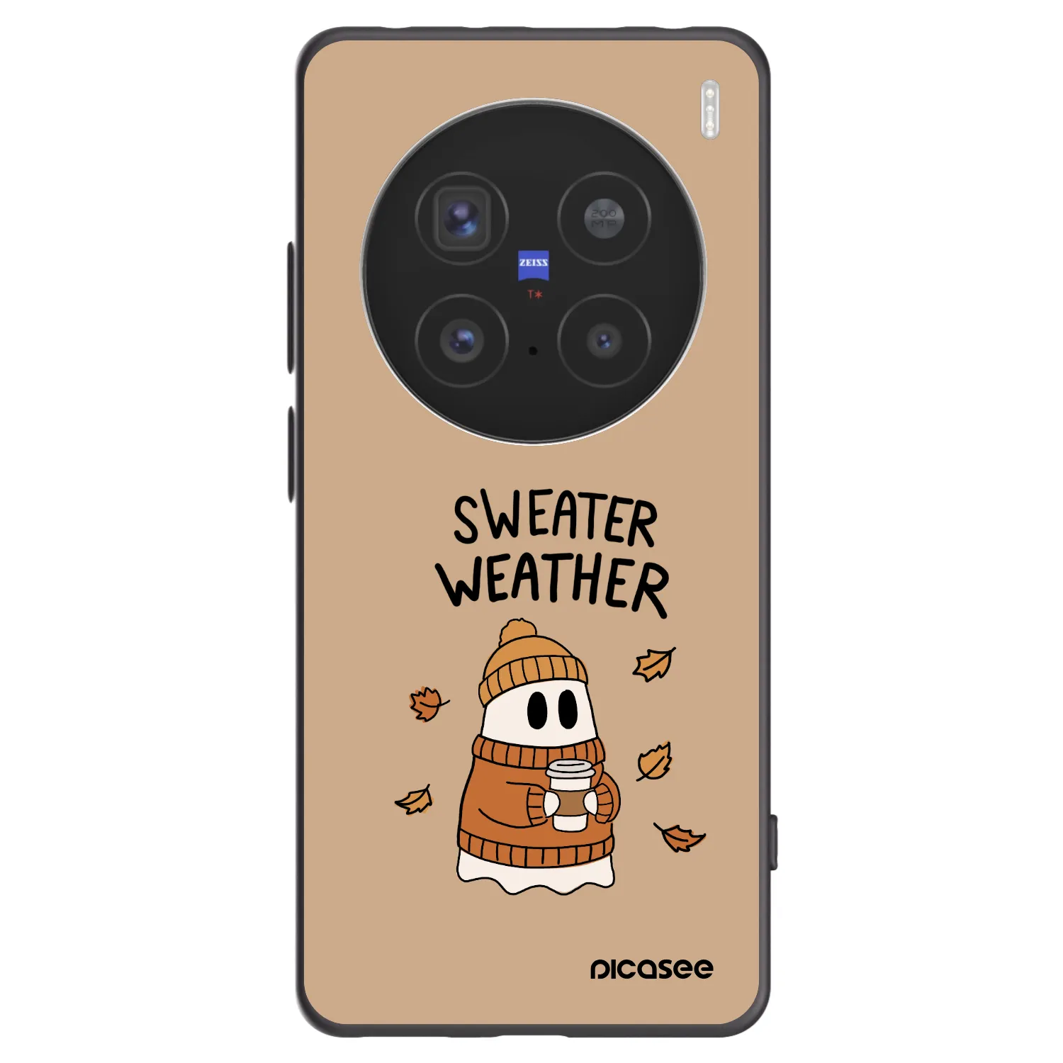 Picasee silikonový černý obal pro Vivo X200 Pro - Sweater ghost