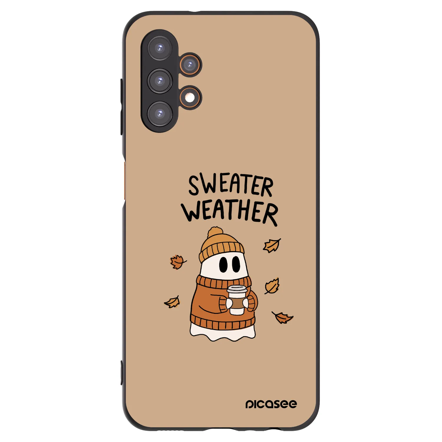 Picasee silikonový černý obal pro Samsung Galaxy A13 5G - Sweater ghost