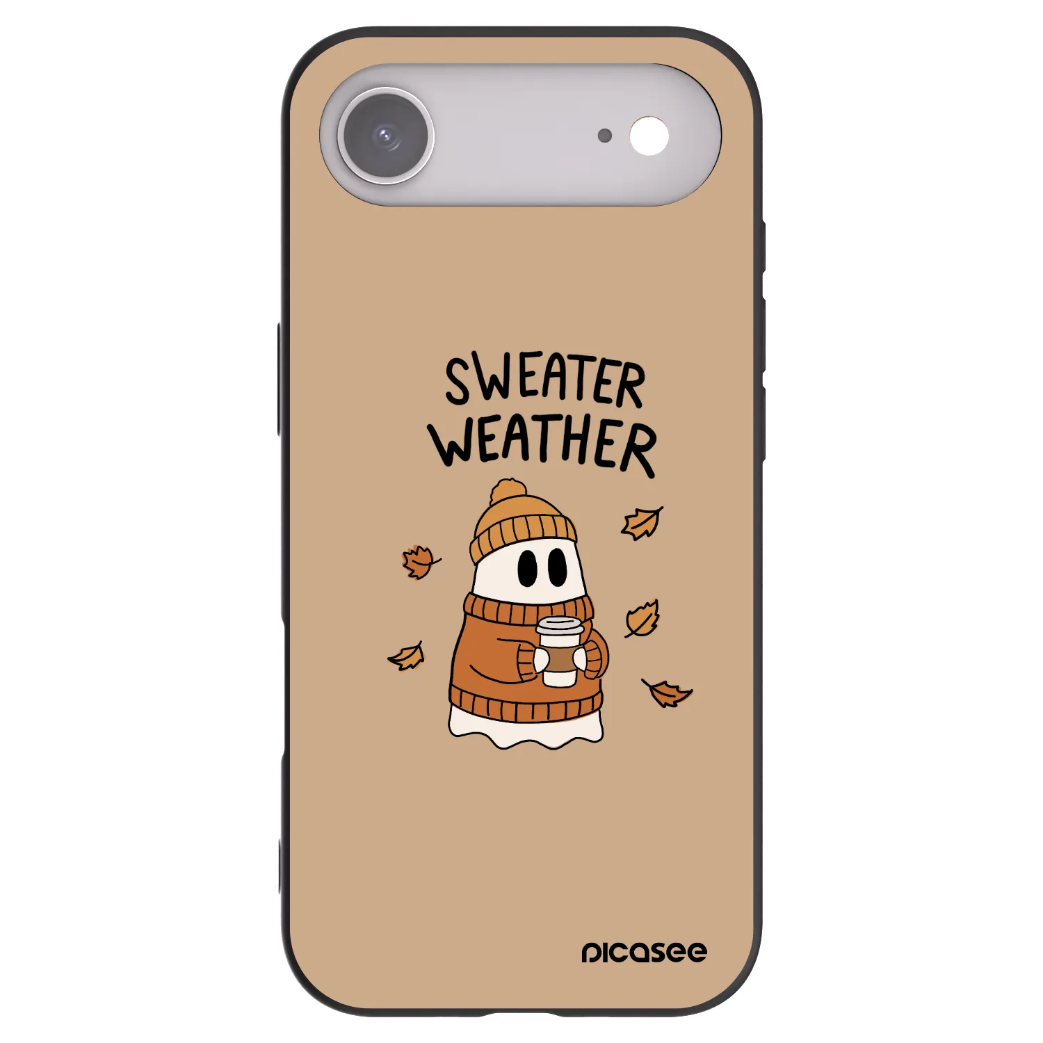 Picasee silikonový černý obal pro Apple iPhone Air - Sweater ghost