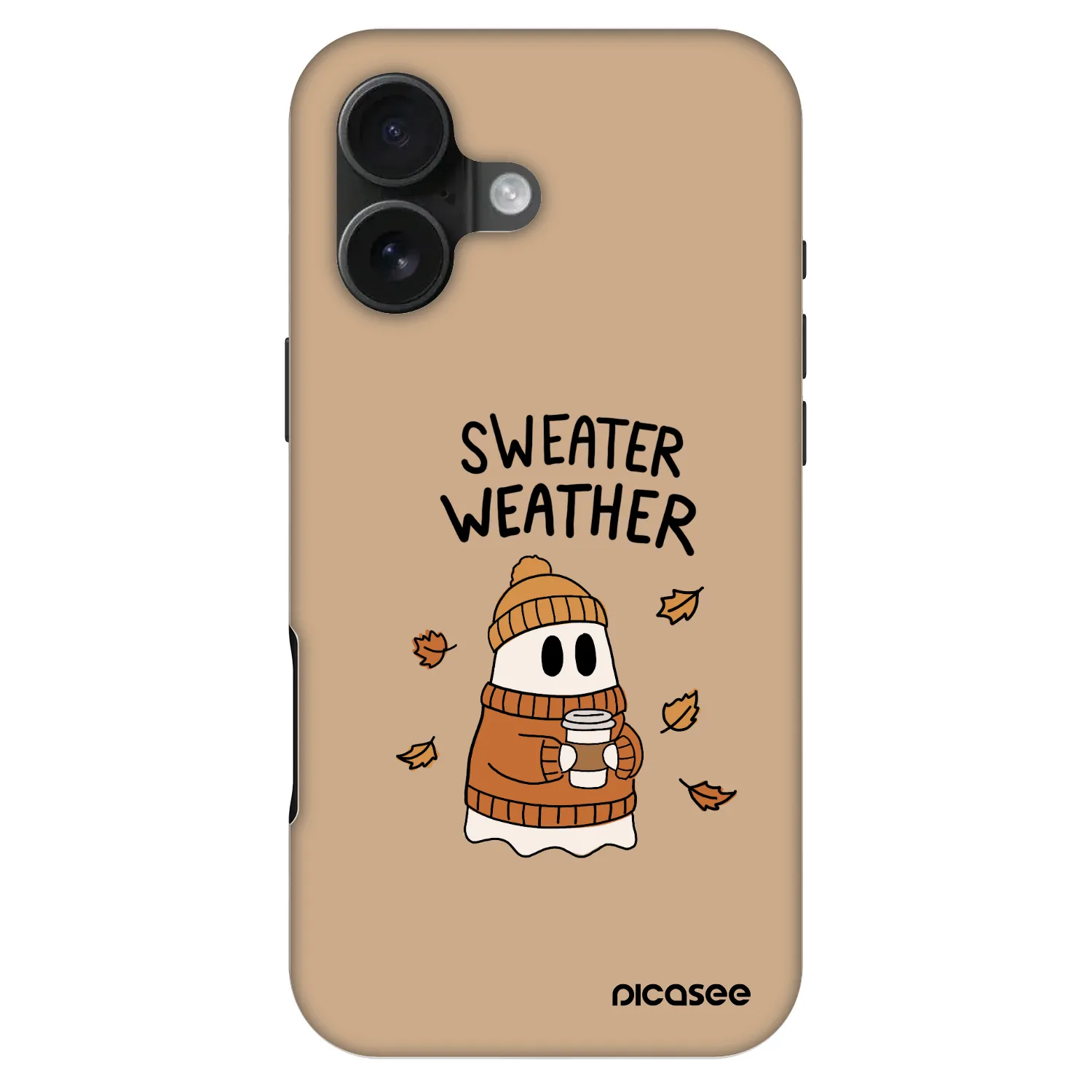 Picasee Fashion Case MagSafe Apple iPhone 16 - Sweater ghost