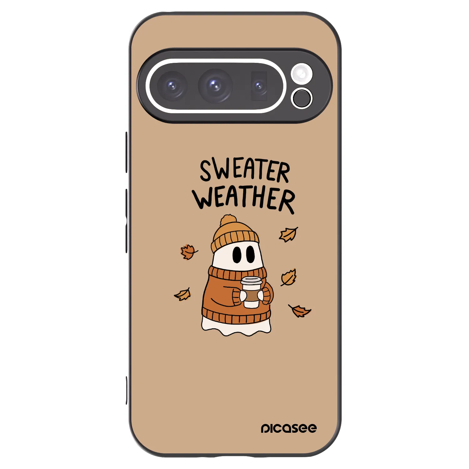 Picasee silikonový černý obal pro Google Pixel 9 Pro XL - Sweater ghost