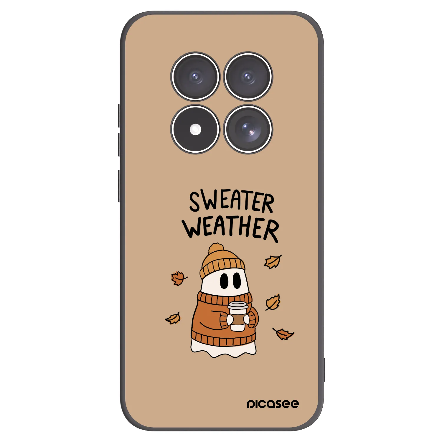 Picasee silikonový černý obal pro Xiaomi Redmi Note 15 Pro 4G - Sweater ghost