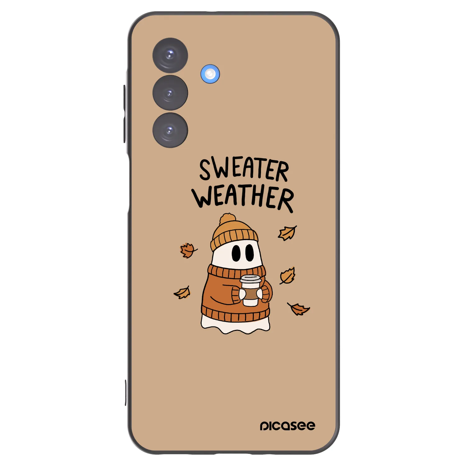 Picasee silikonový černý obal pro Samsung Galaxy A17 5G - Sweater ghost