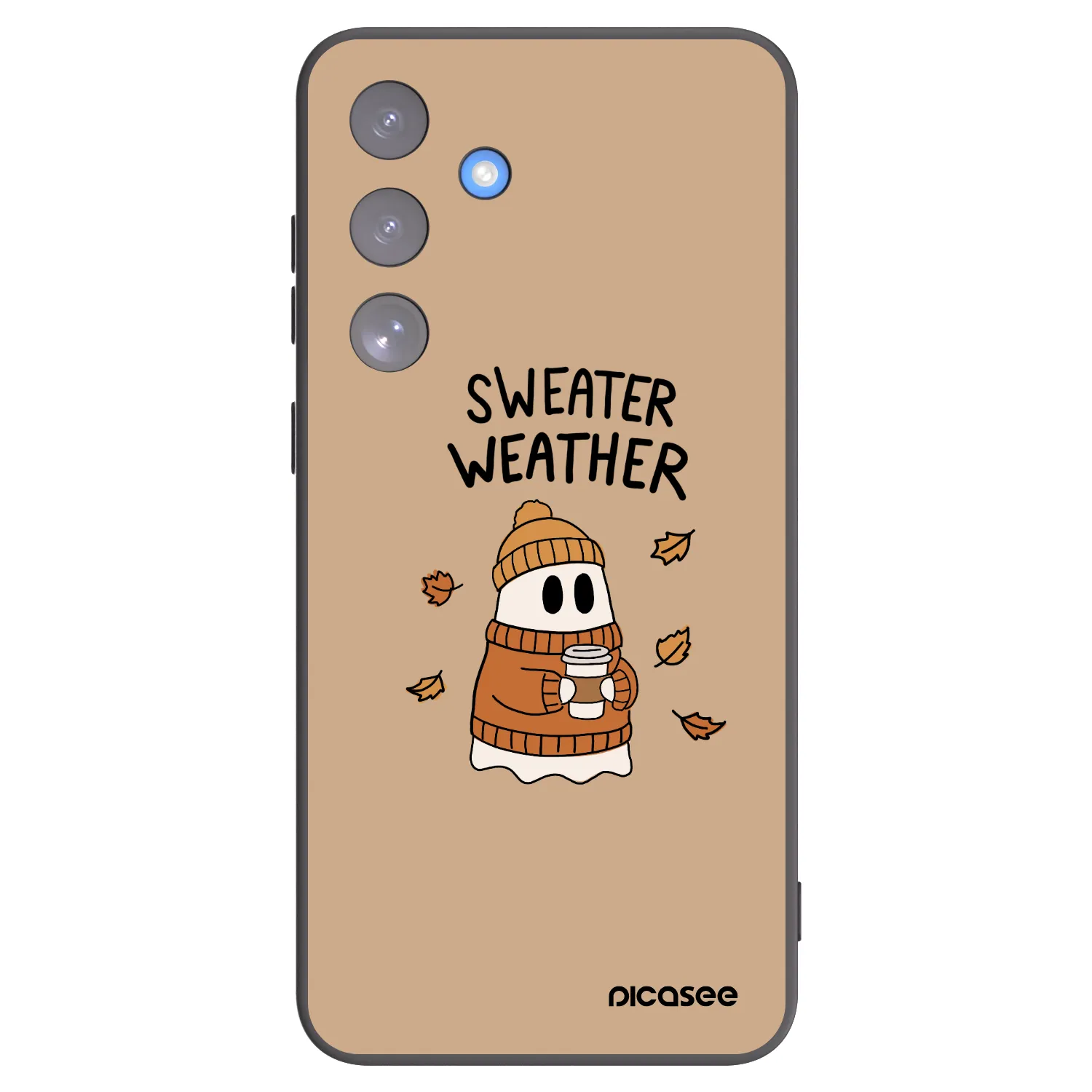 Picasee silikonový černý obal pro Samsung Galaxy S25 FE 5G - Sweater ghost