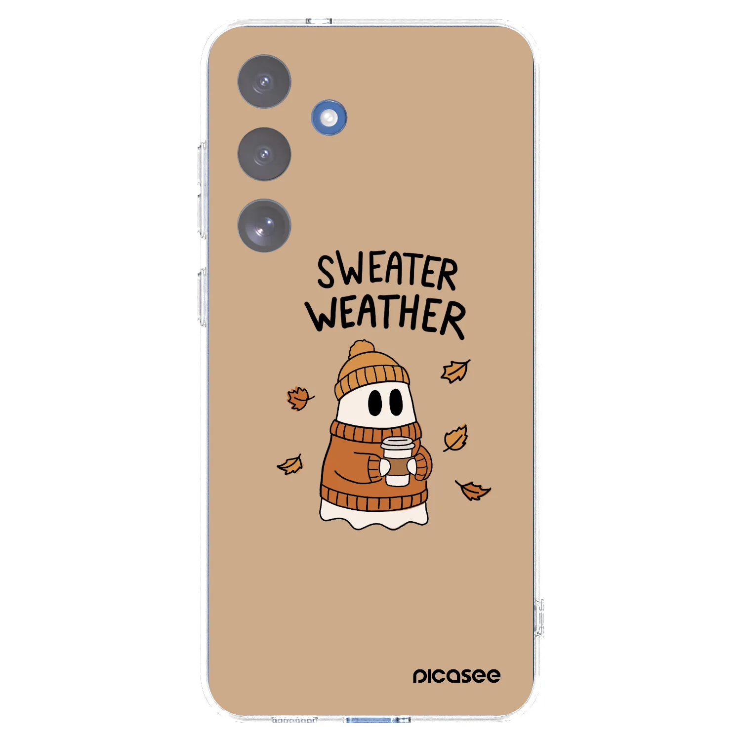Picasee silikonový průhledný obal pro Samsung Galaxy S25 FE 5G - Sweater ghost