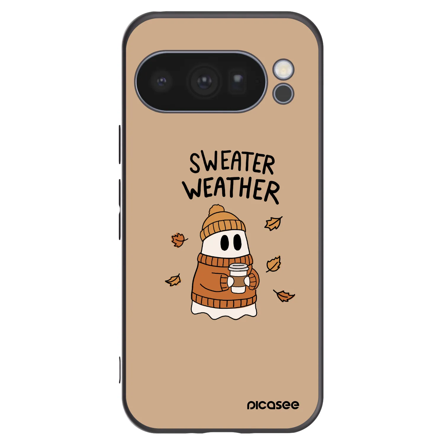 Picasee silikonový černý obal pro Google Pixel 10 Pro - Sweater ghost