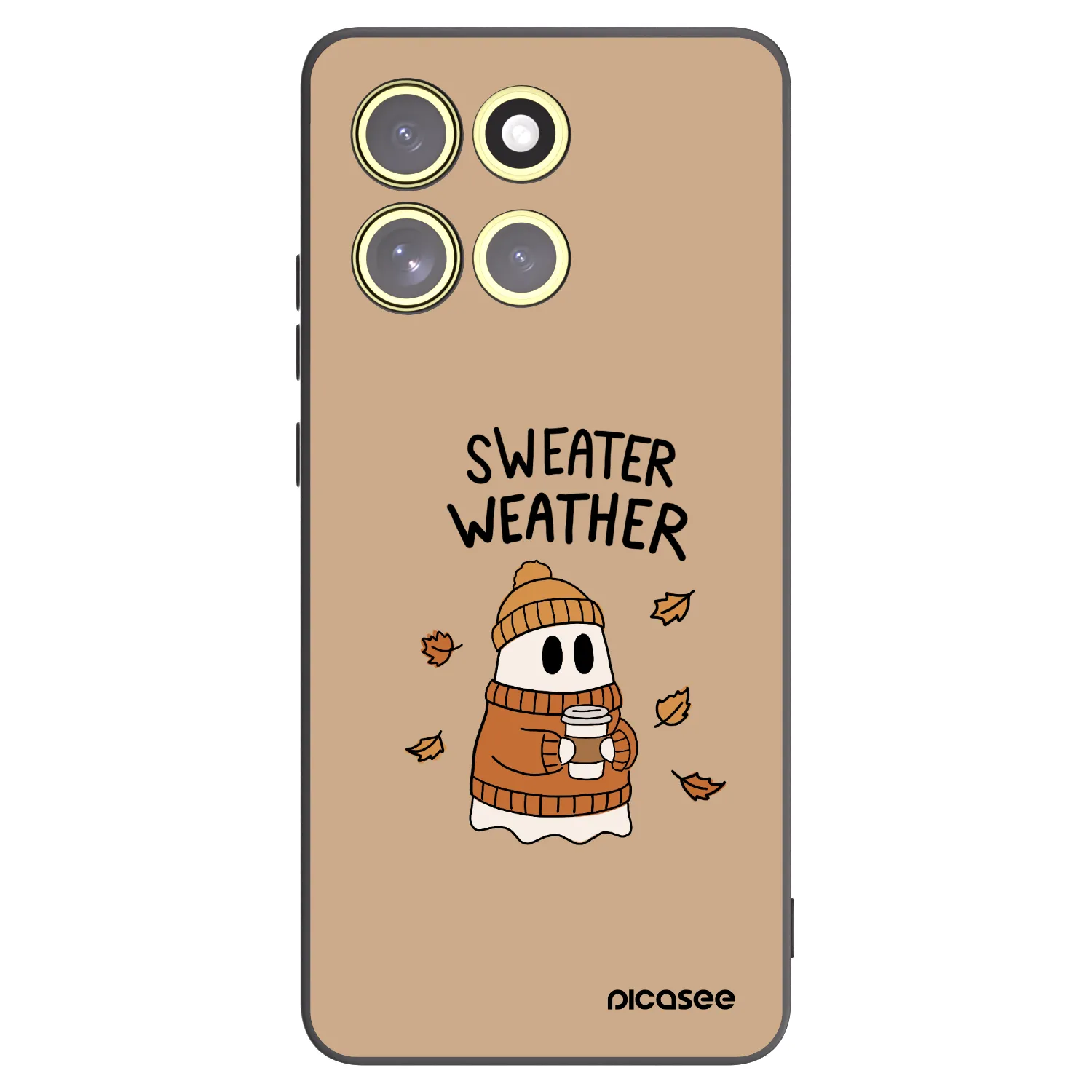 Picasee silikonový černý obal pro Motorola Moto G86 Power 5G - Sweater ghost