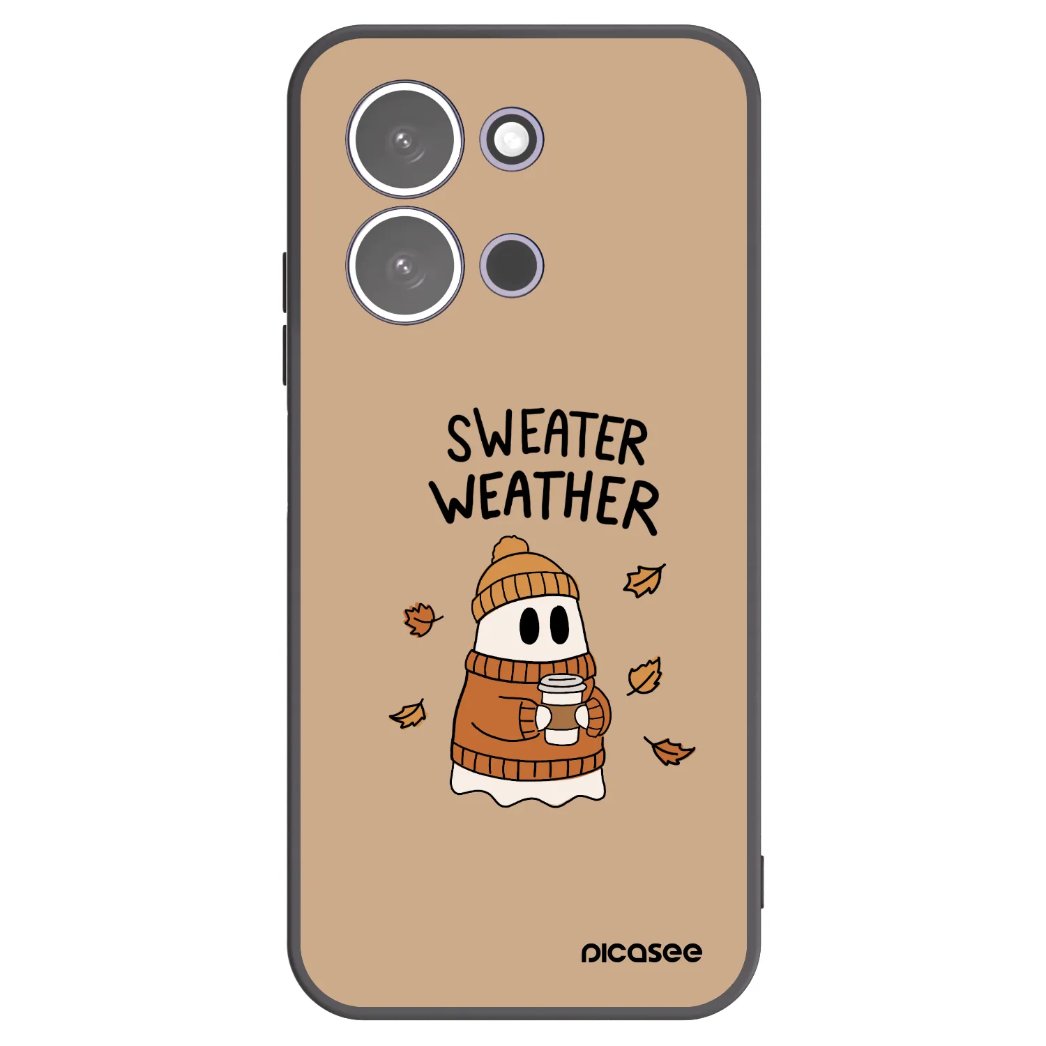 Picasee silikonový černý obal pro Xiaomi Redmi 15C 5G - Sweater ghost