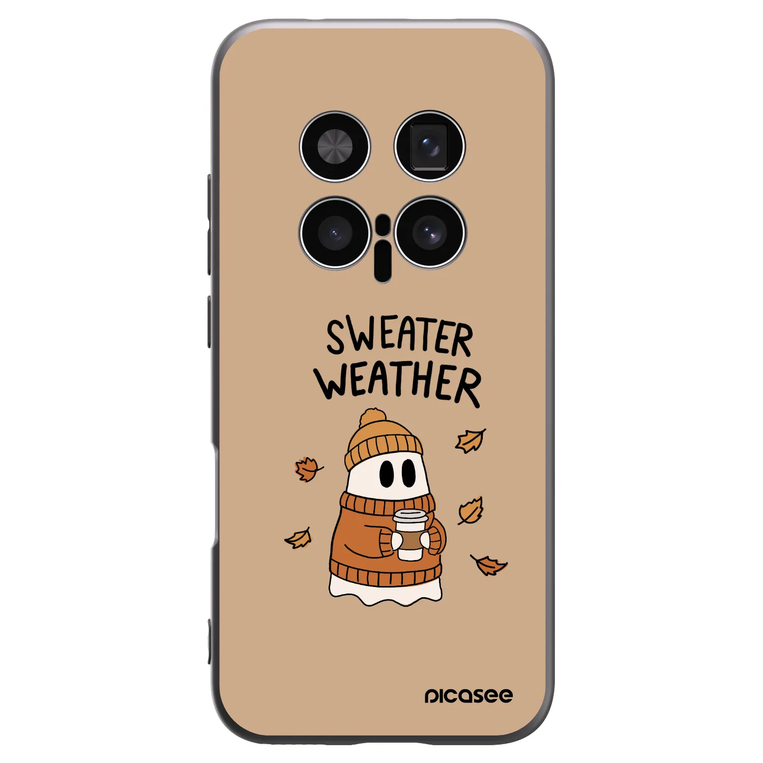 Picasee silikonový černý obal pro Honor Magic8 Pro 5G - Sweater ghost