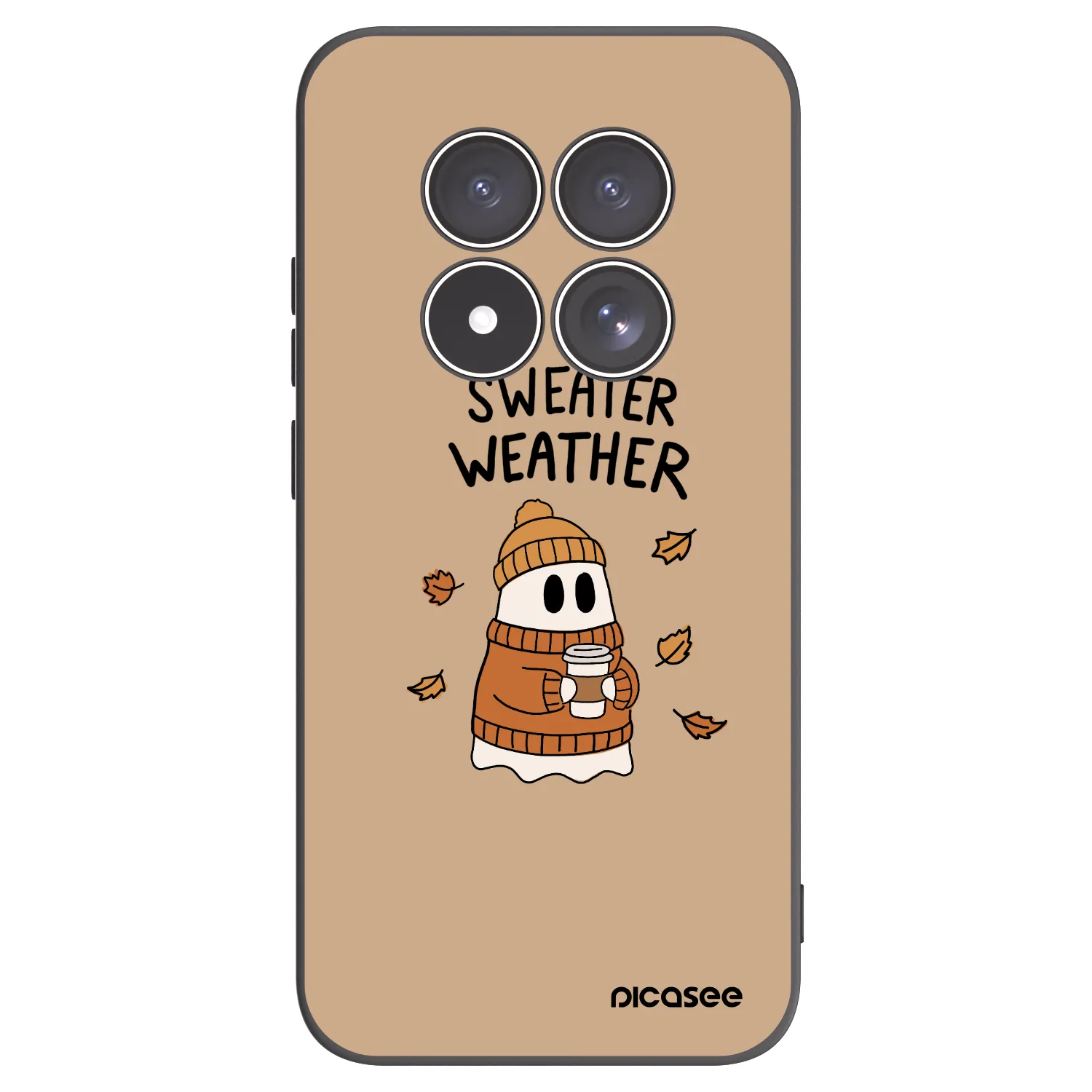 Picasee silikonový černý obal pro Xiaomi Redmi Note 15 Pro 5G - Sweater ghost