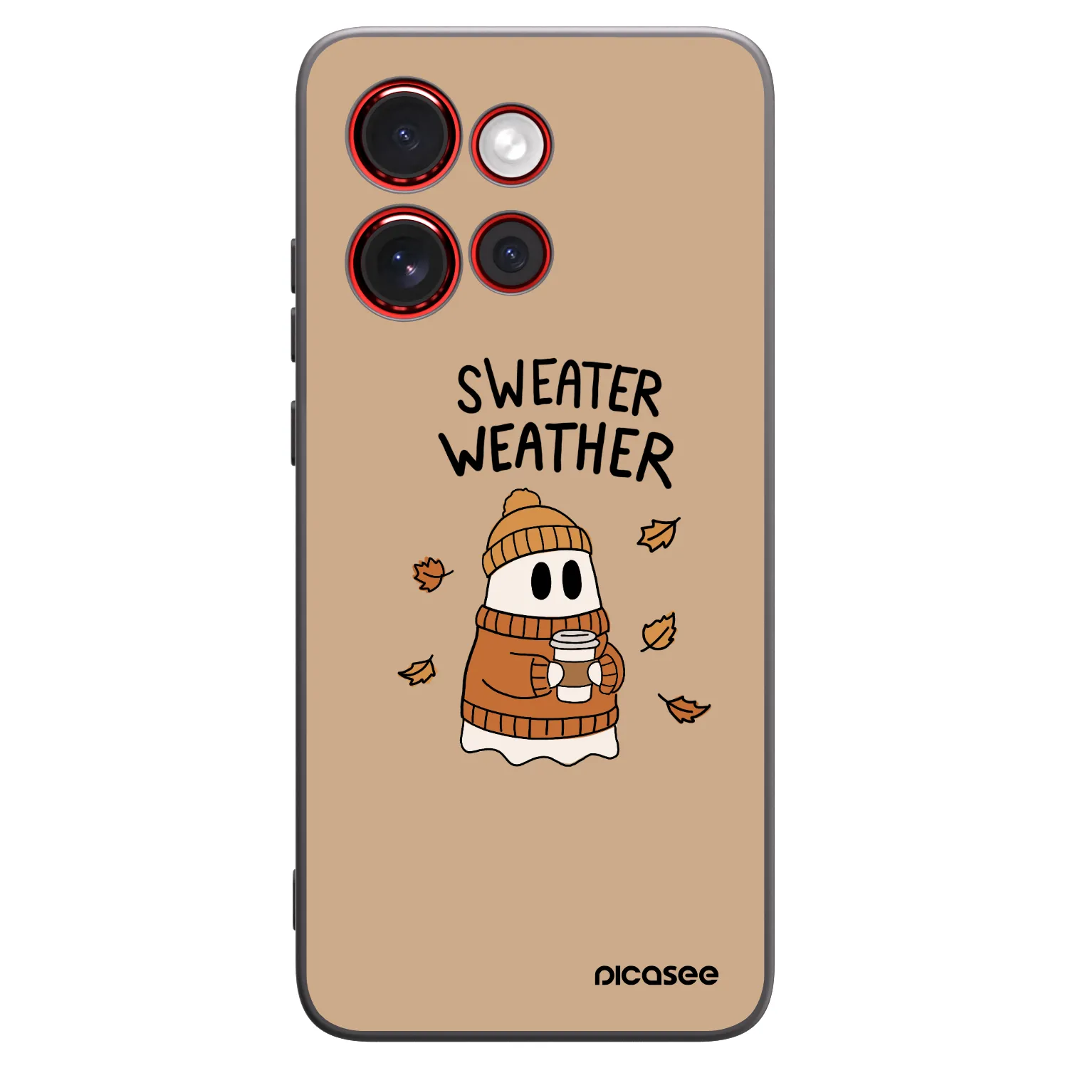 Picasee silikonový černý obal pro Motorola Edge 60 Neo 5G - Sweater ghost