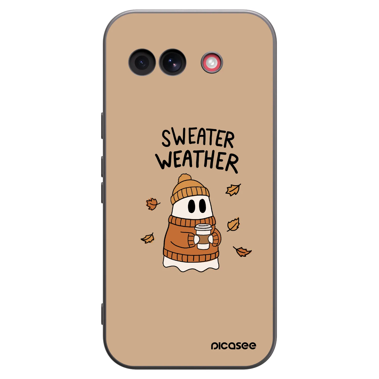 Picasee silikonový černý obal pro Google Pixel 10a - Sweater ghost